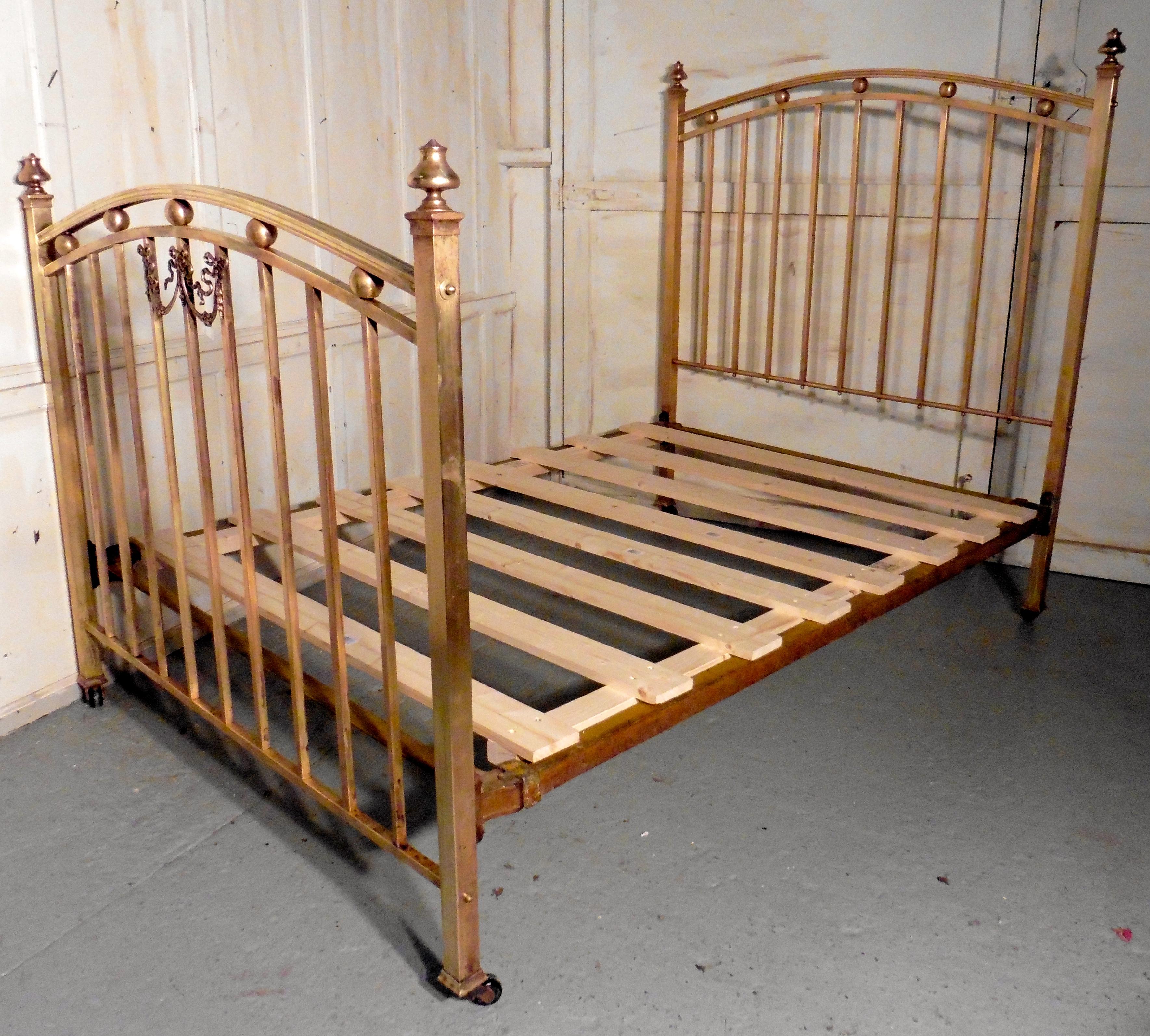 Lovely Victorian Brass Double Bed 1