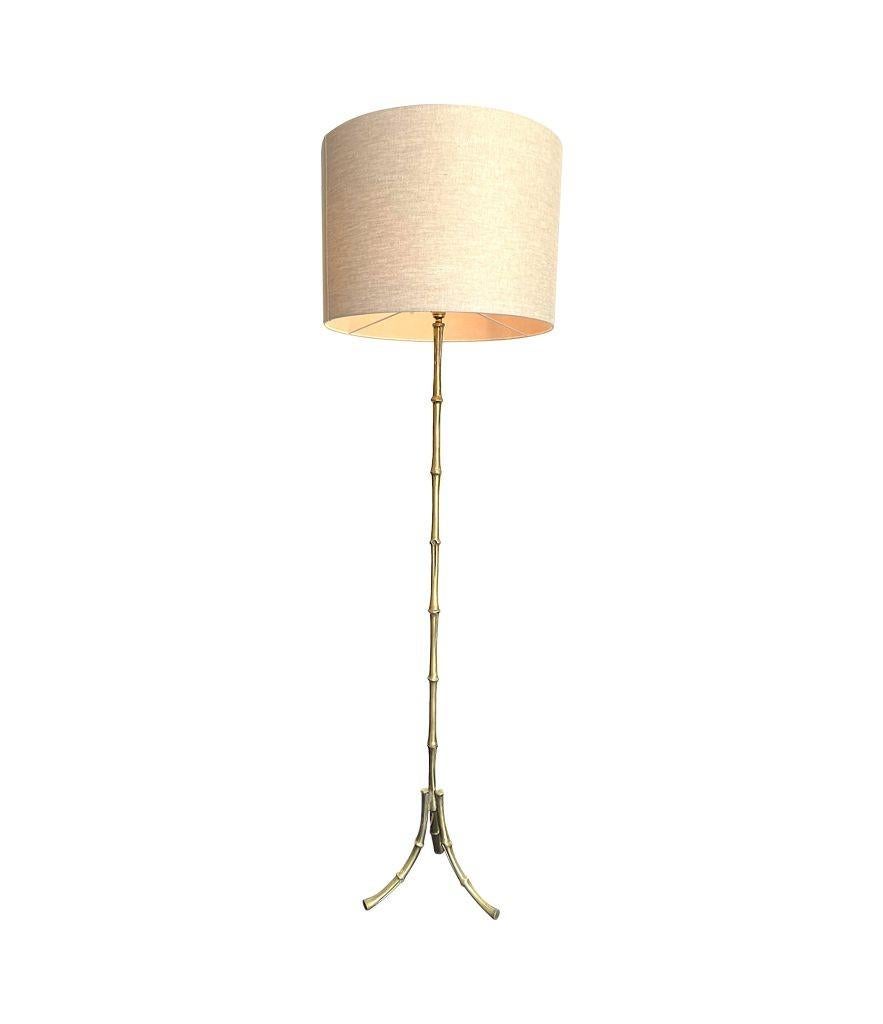 Lovley Orignal Maison Bagues Faux Bamboo Brass Floor Lamp 3
