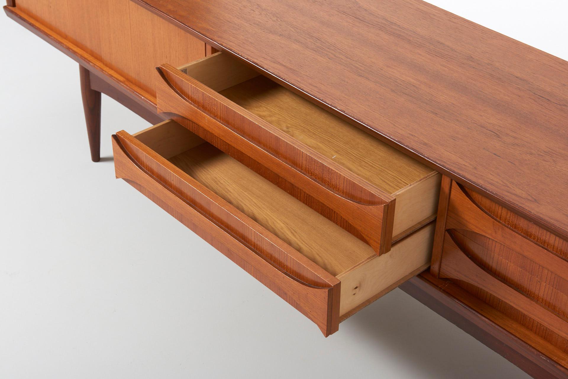 Mid-20th Century Low Paola Sideboard by Oswals Vermaercke
