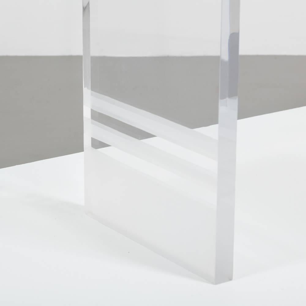 Lucite and Glass and Console Table, USA, 1970s In Good Condition In London, GB