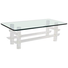 Lucite Coffee Table by Les Prismatiques