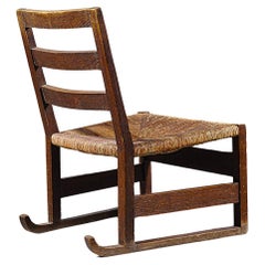 Vintage A " Luge " Lounge Chair by Victor Courtray France 1940s
