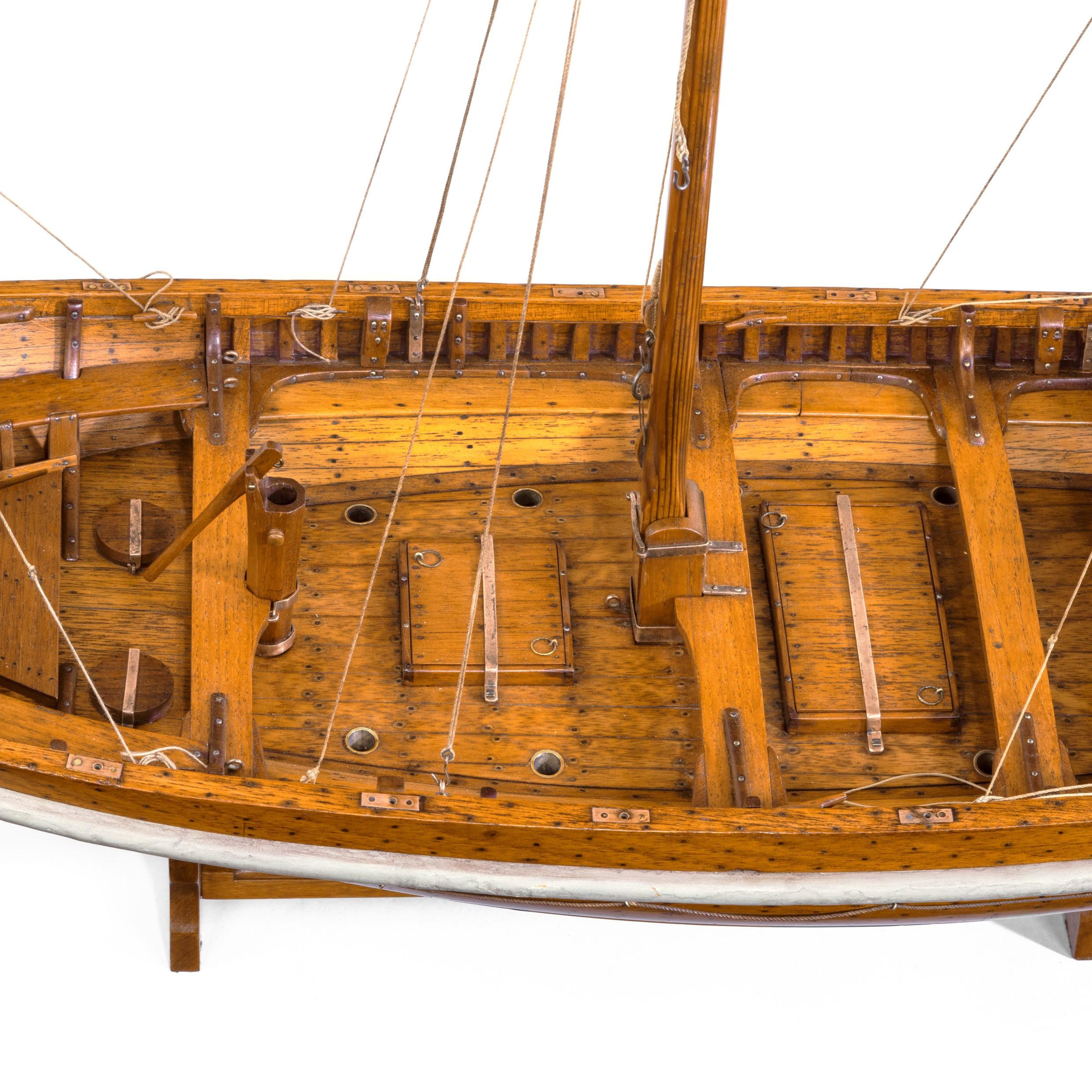 Lugger Lifeboat Model by Twyman for the International Exhibition, London, 1862 For Sale 2