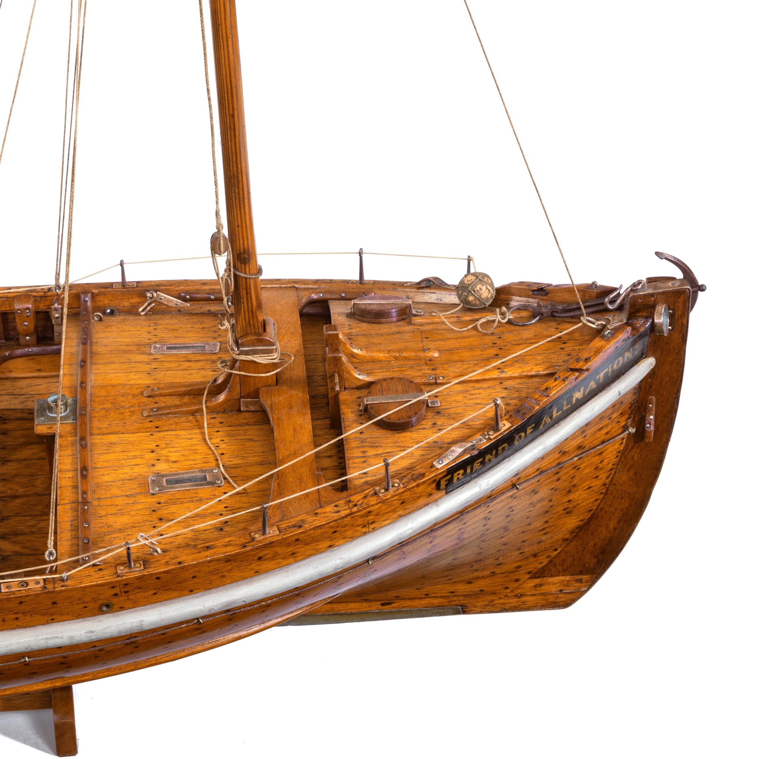 Lugger Lifeboat Model by Twyman for the International Exhibition, London, 1862 For Sale 3