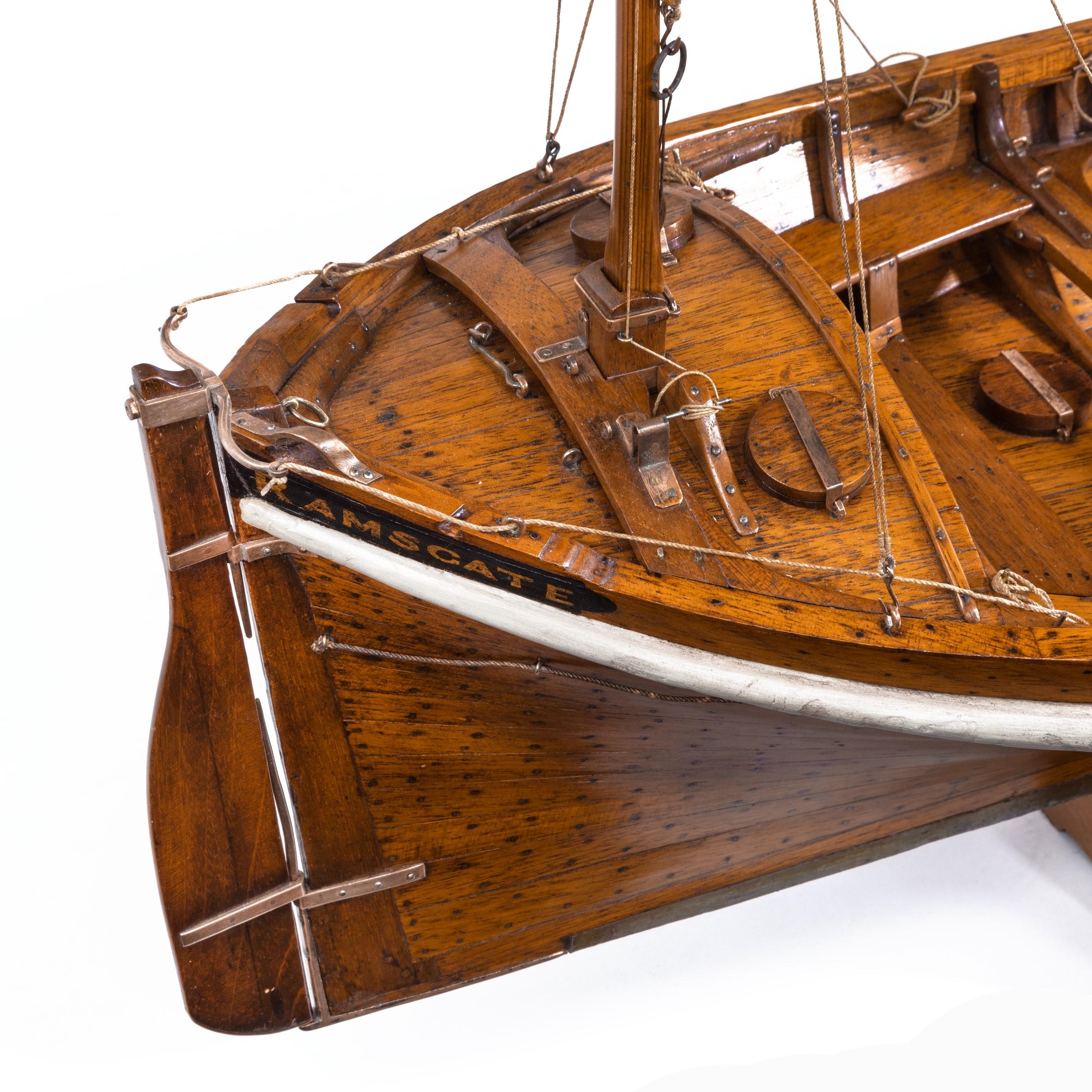 Lugger Lifeboat Model by Twyman for the International Exhibition, London, 1862 For Sale 5