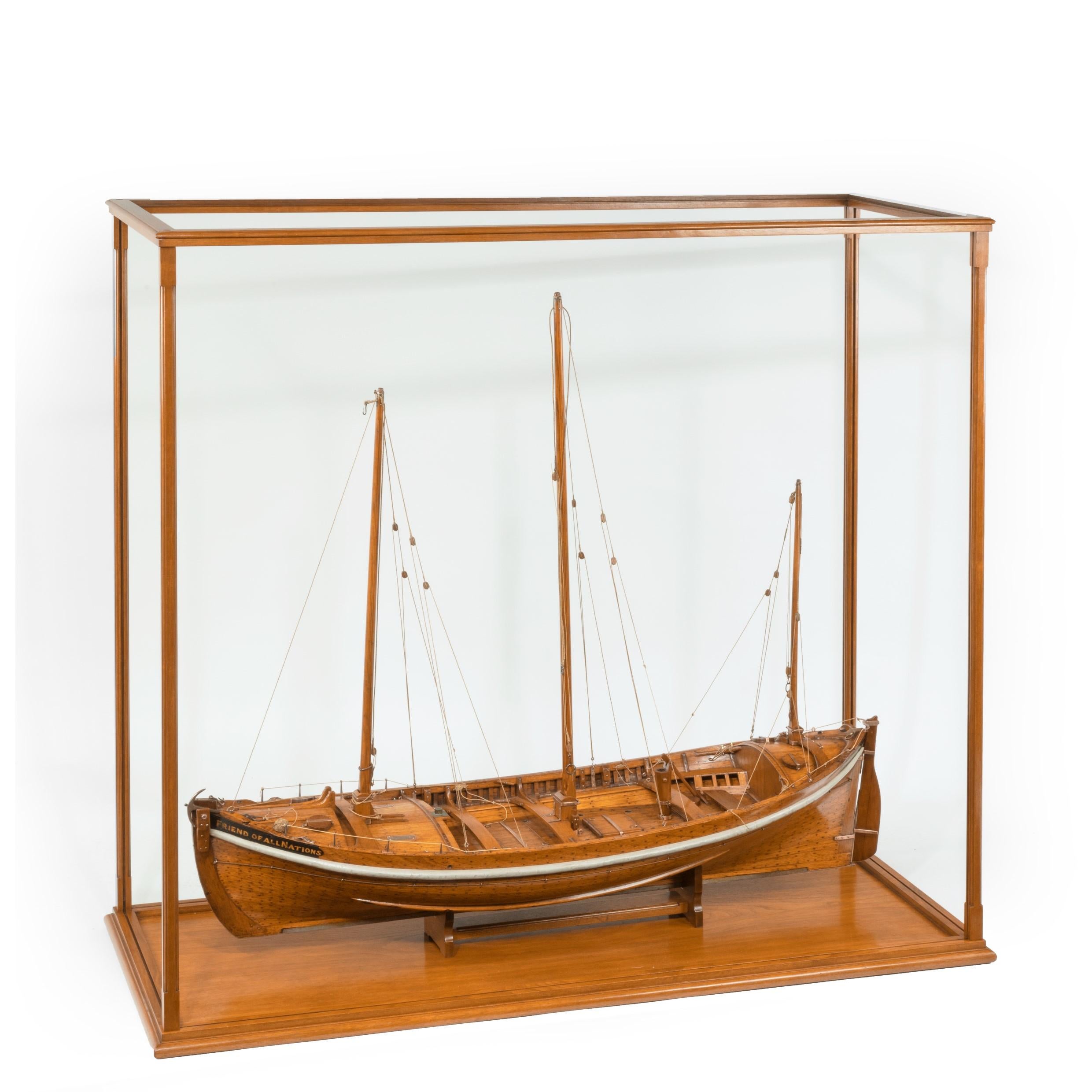 Lugger Lifeboat Model by Twyman for the International Exhibition, London, 1862 For Sale 11