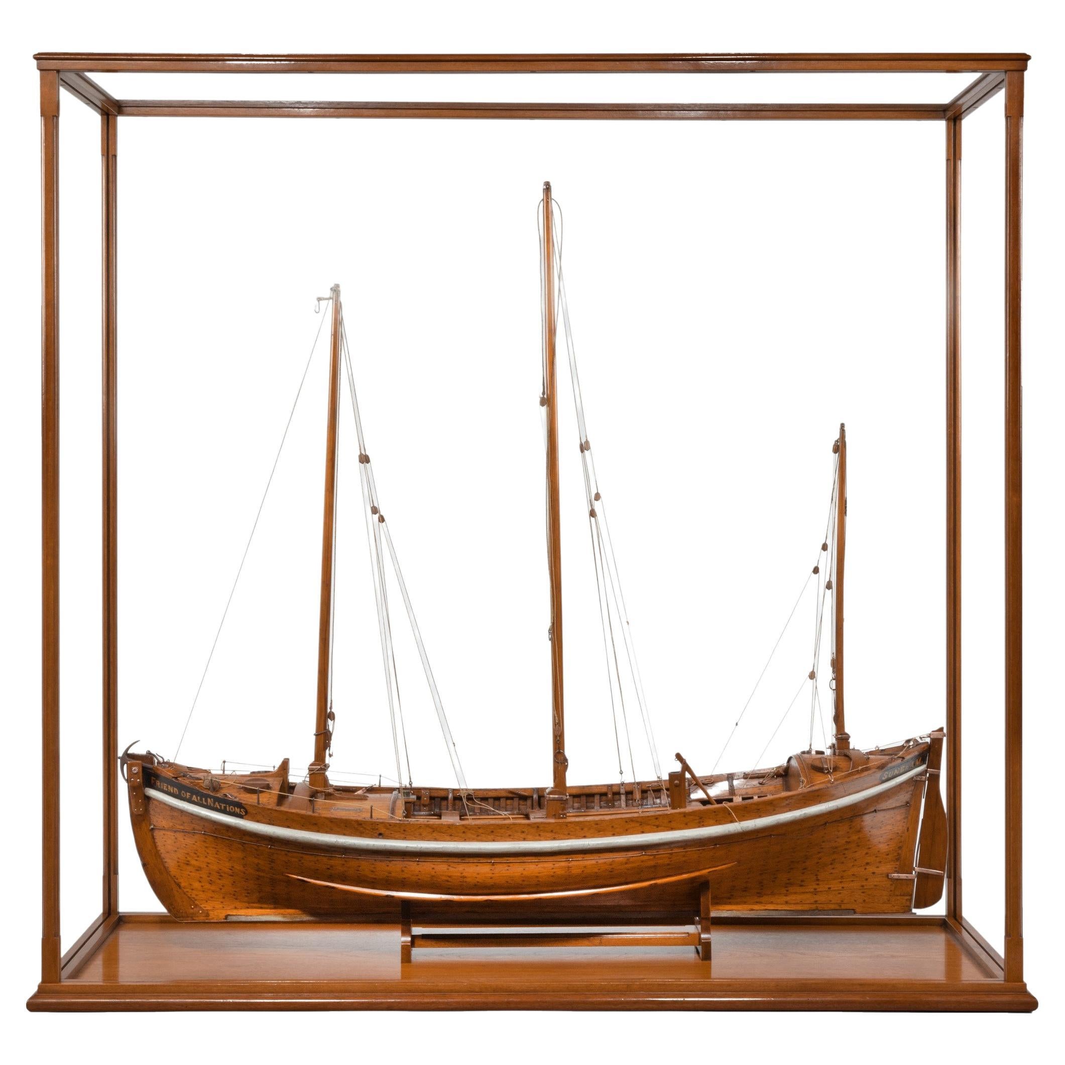 Lugger Lifeboat-Modell von Twyman für die Internationale Ausstellung, London, 1862 im Angebot