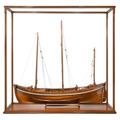 Modèle de bateau à vapeur Lugger de Twyman pour l'exposition internationale, Londres, 1862