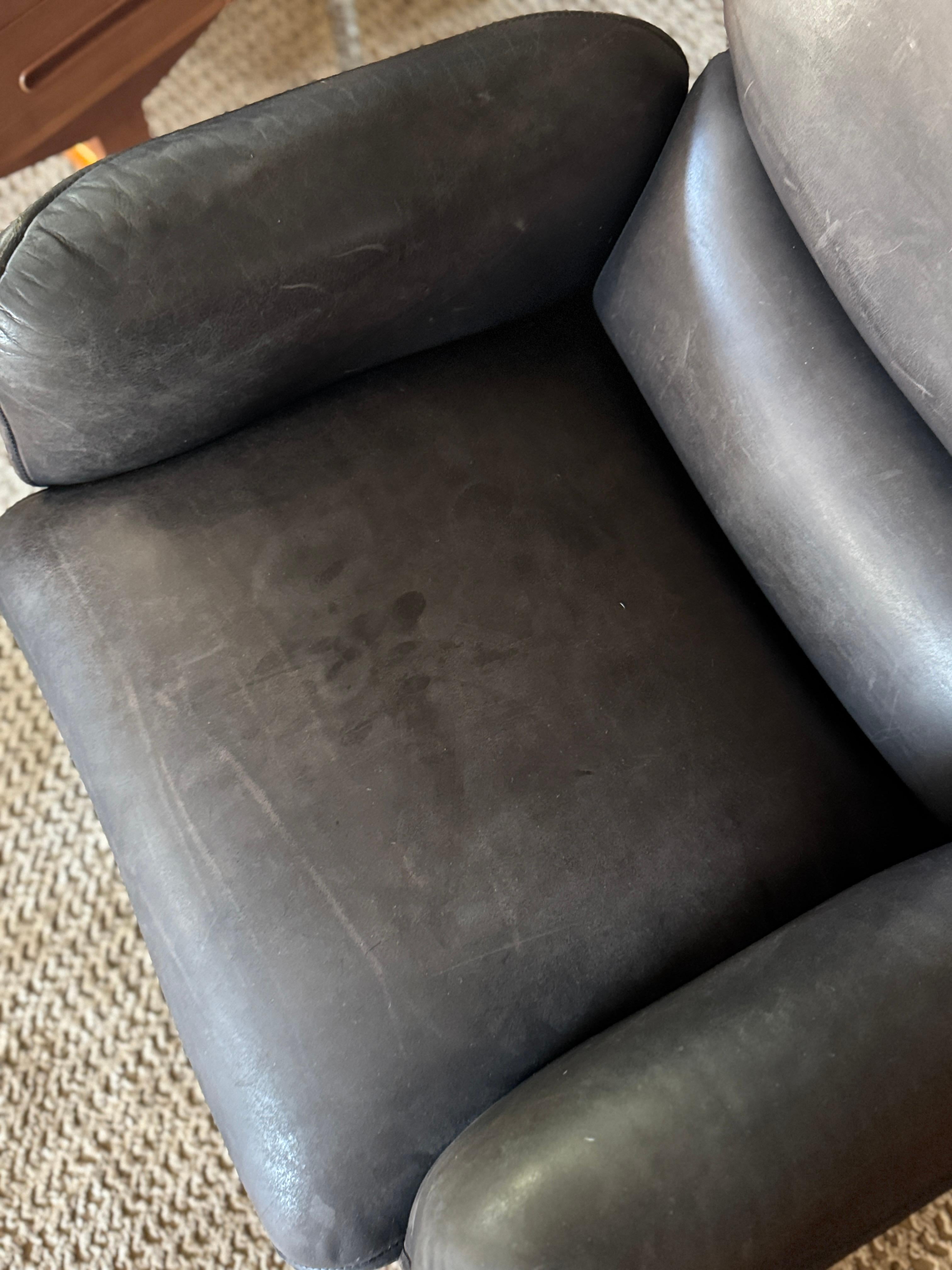 Ein luxuriöser Schreibtischstuhl aus braunem Leder von Otto Zapf für Knoll im Angebot 10