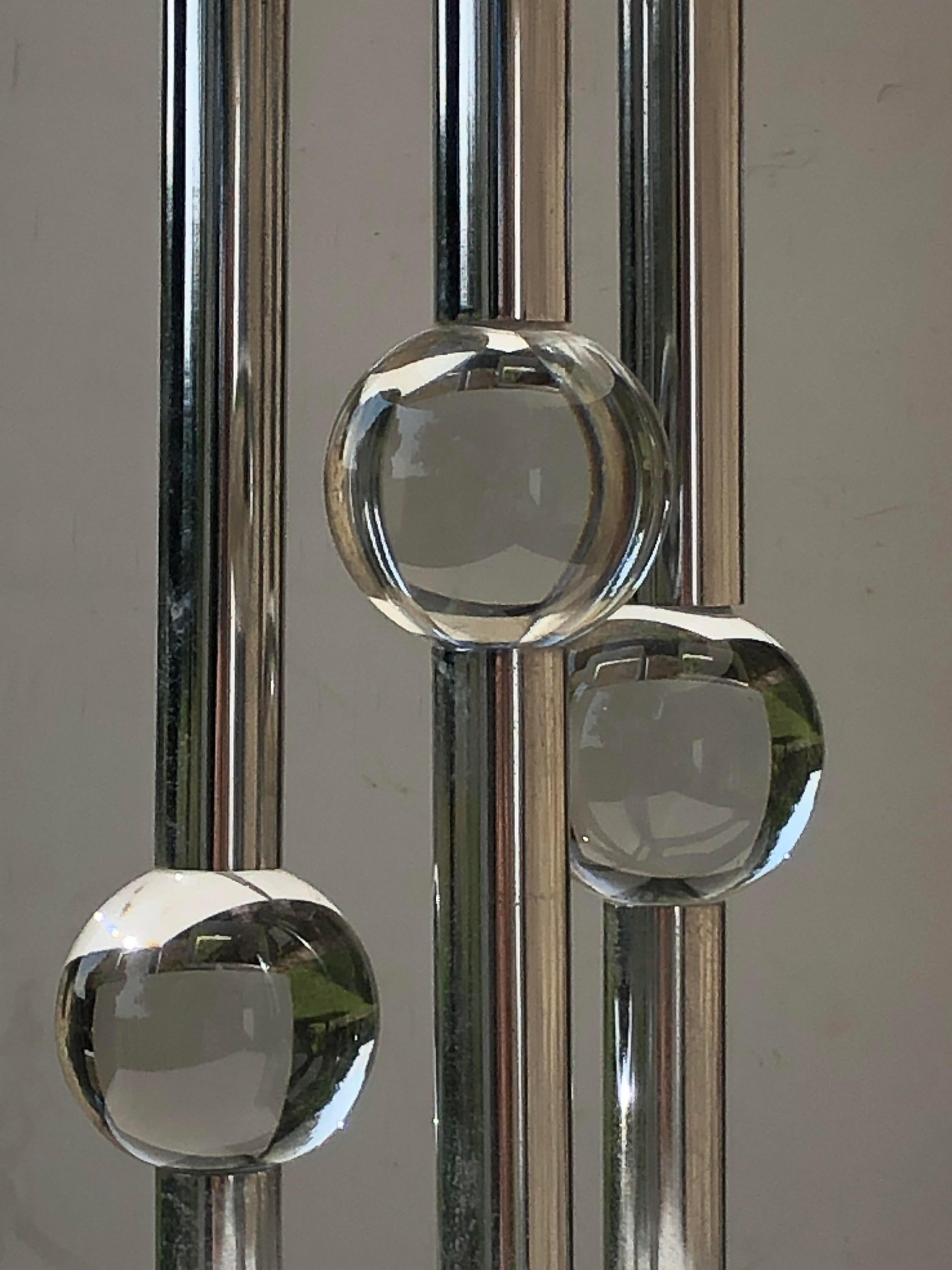 French A Luxurious SEVENTIES SPACE-AGE Table LAMP, in MAISON CHARLES Style, France 1970 For Sale