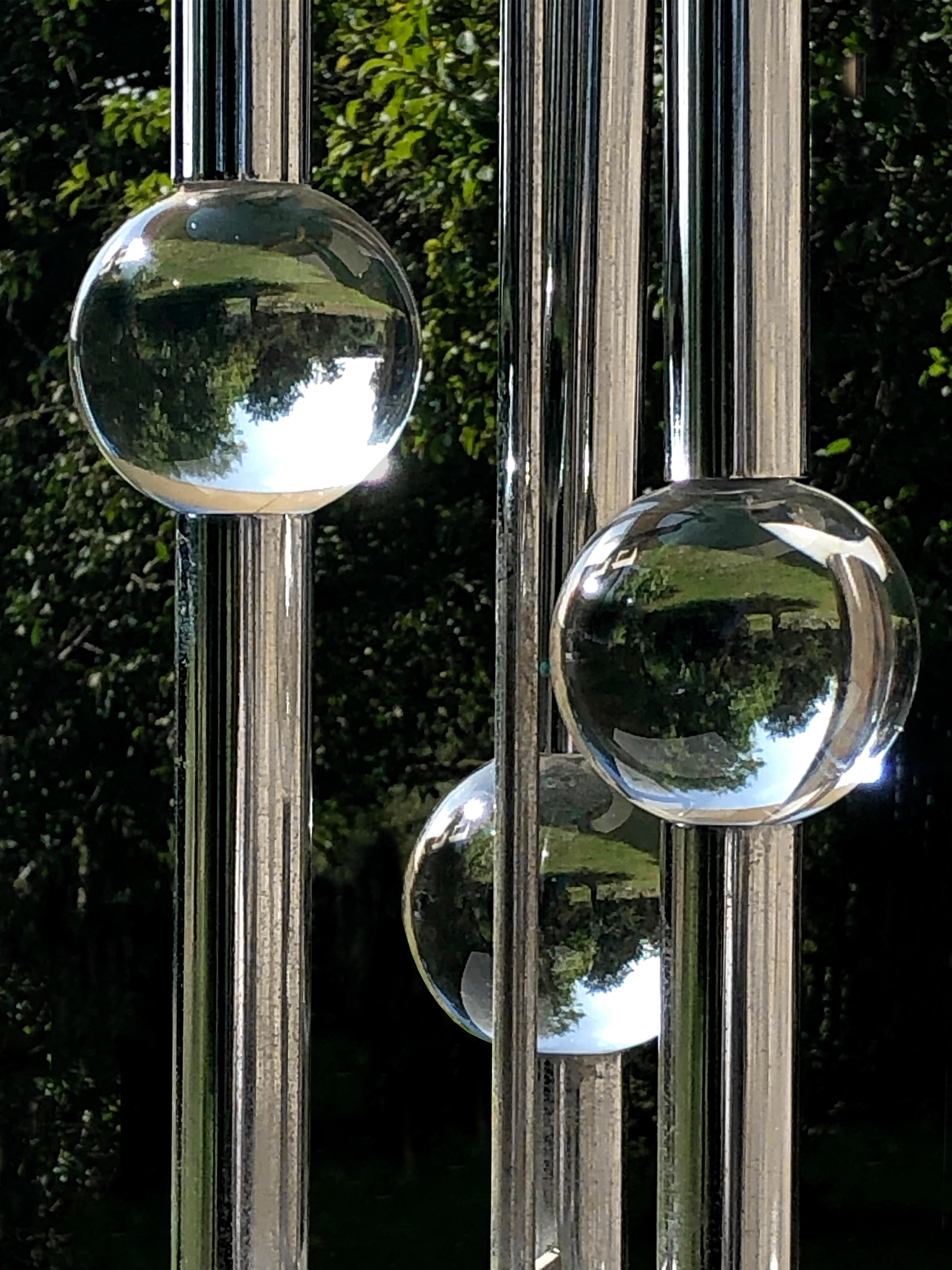 A Luxurious SEVENTIES SPACE-AGE Table LAMP, in MAISON CHARLES Style, France 1970 For Sale 1