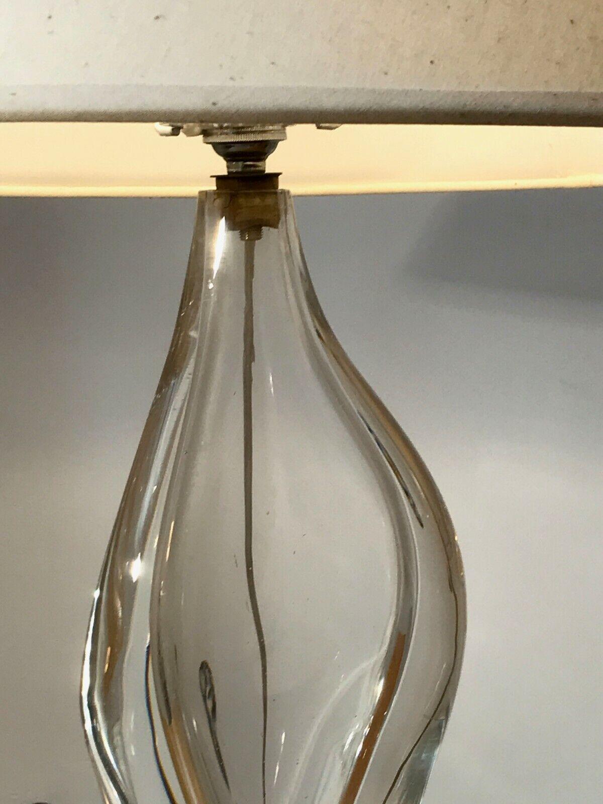 Mid-20th Century A Luxurious SHABBY-CHIC NEOCLASSICAL Glass TABLE LAMP by SEVRES, France 1960 For Sale