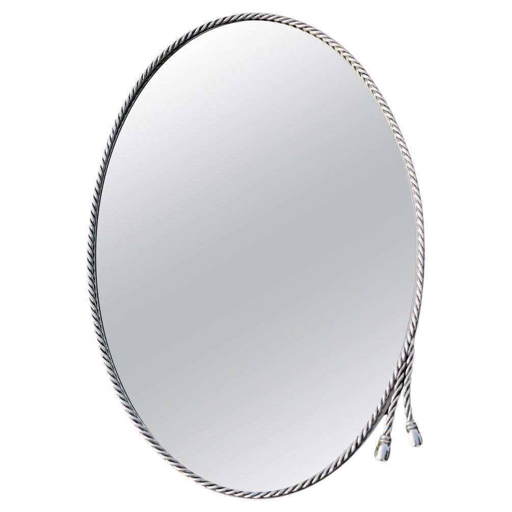 Luxuriöser SHABBY-CHIC WALL MIRROR von MAISON BAGUES, PERGAY-Stil, Frankreich 1970