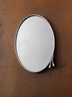 Luxuriöser SHABBY-CHIC WALL MIRROR von MAISON BAGUES, PERGAY-Stil, Frankreich 1970