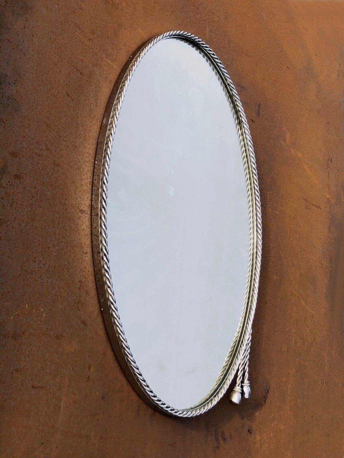 Late 20th Century A Luxurious SHABBY-CHIC WALL MIRROR By MAISON BAGUES, PERGAY Style, France 1970 For Sale