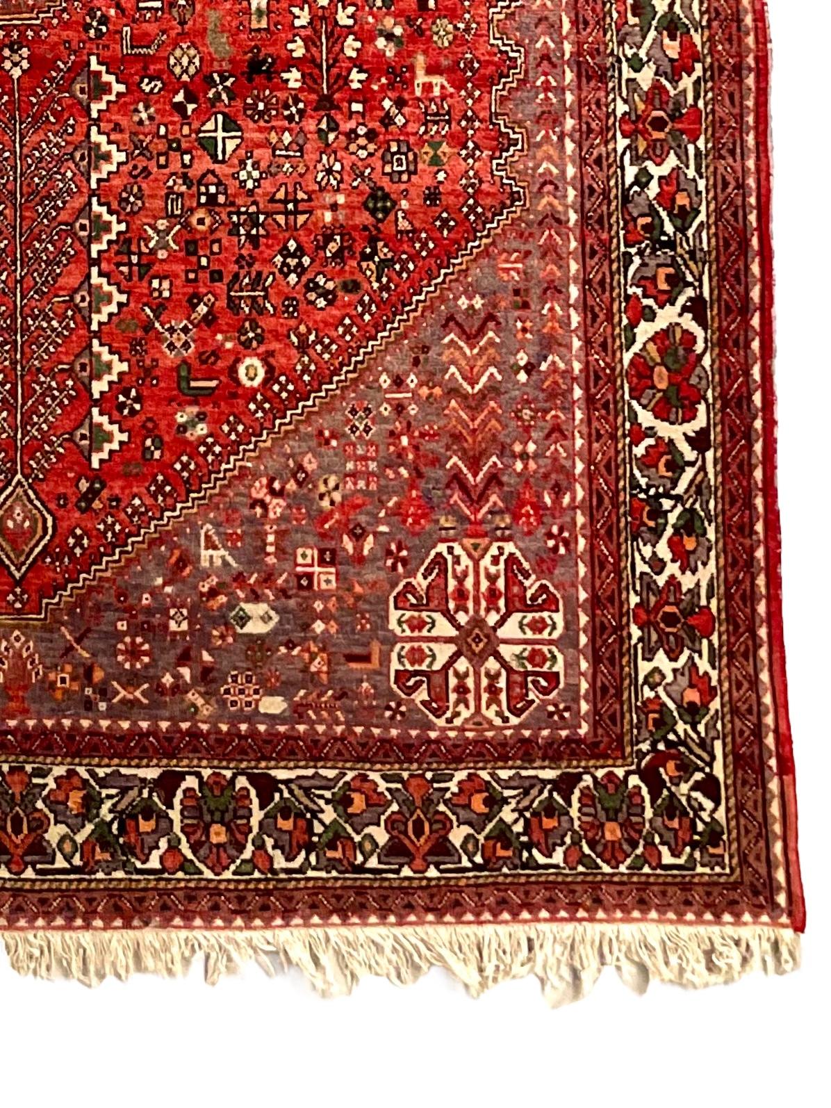 Hand-Woven Antique Persian Medallion Rug For Sale