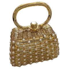 Luxuriöse Minaudière aus Messing und Perlmutt aus den 1960er Jahren von Rodo