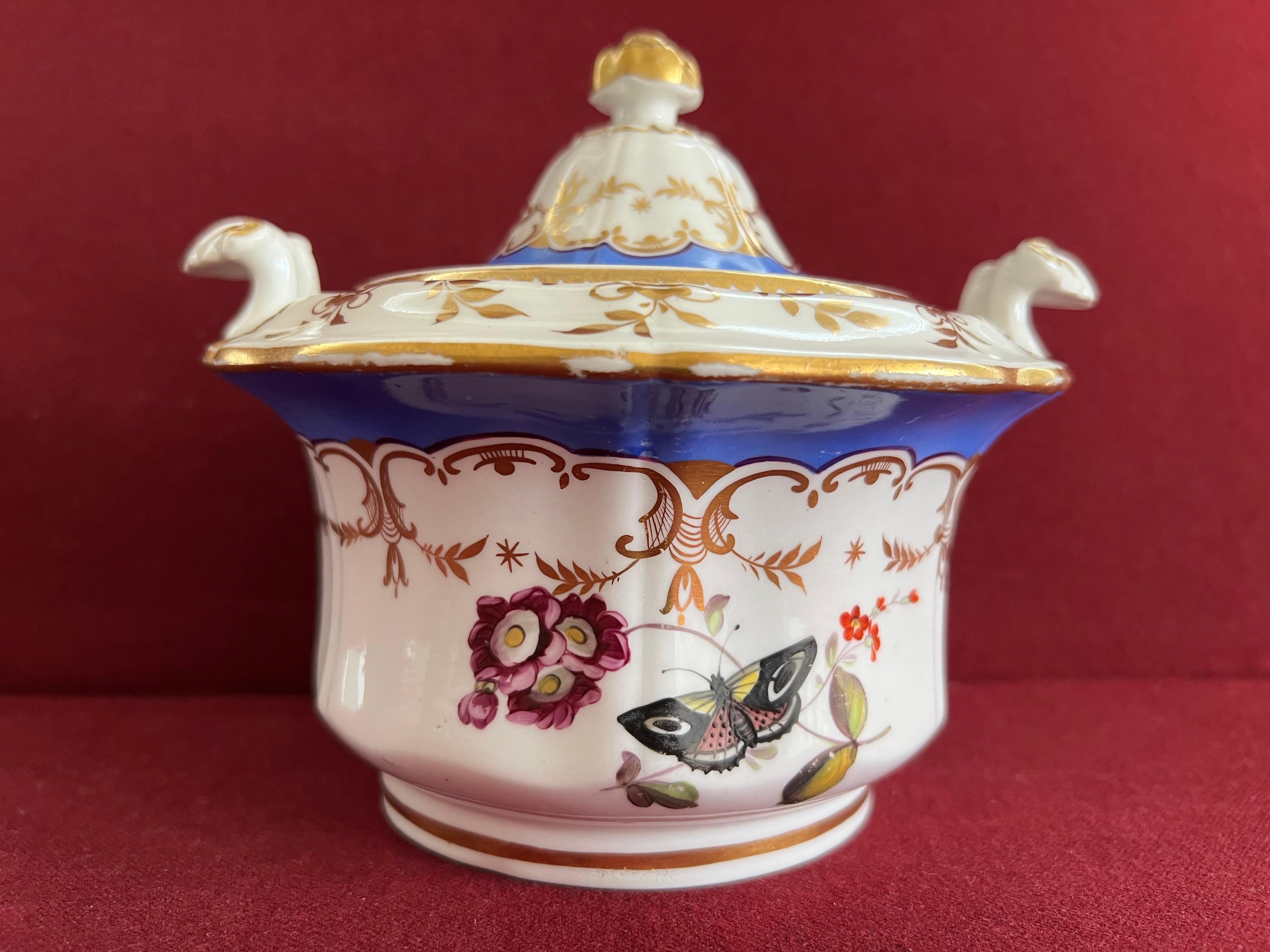 19th Century Machin Porcelain Part Tea Set in Pattern 955, circa 1835