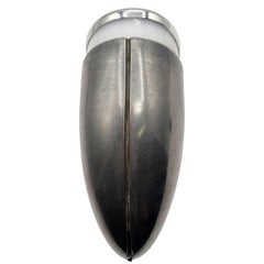 A Machine Age Streamline Brushed Aluminum Wall Sconce, 13 Available
