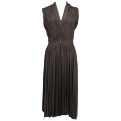 A Madame Grès Cocktail Dress In Pleated Silk Jersey Numbered 63926 Circa 1950
