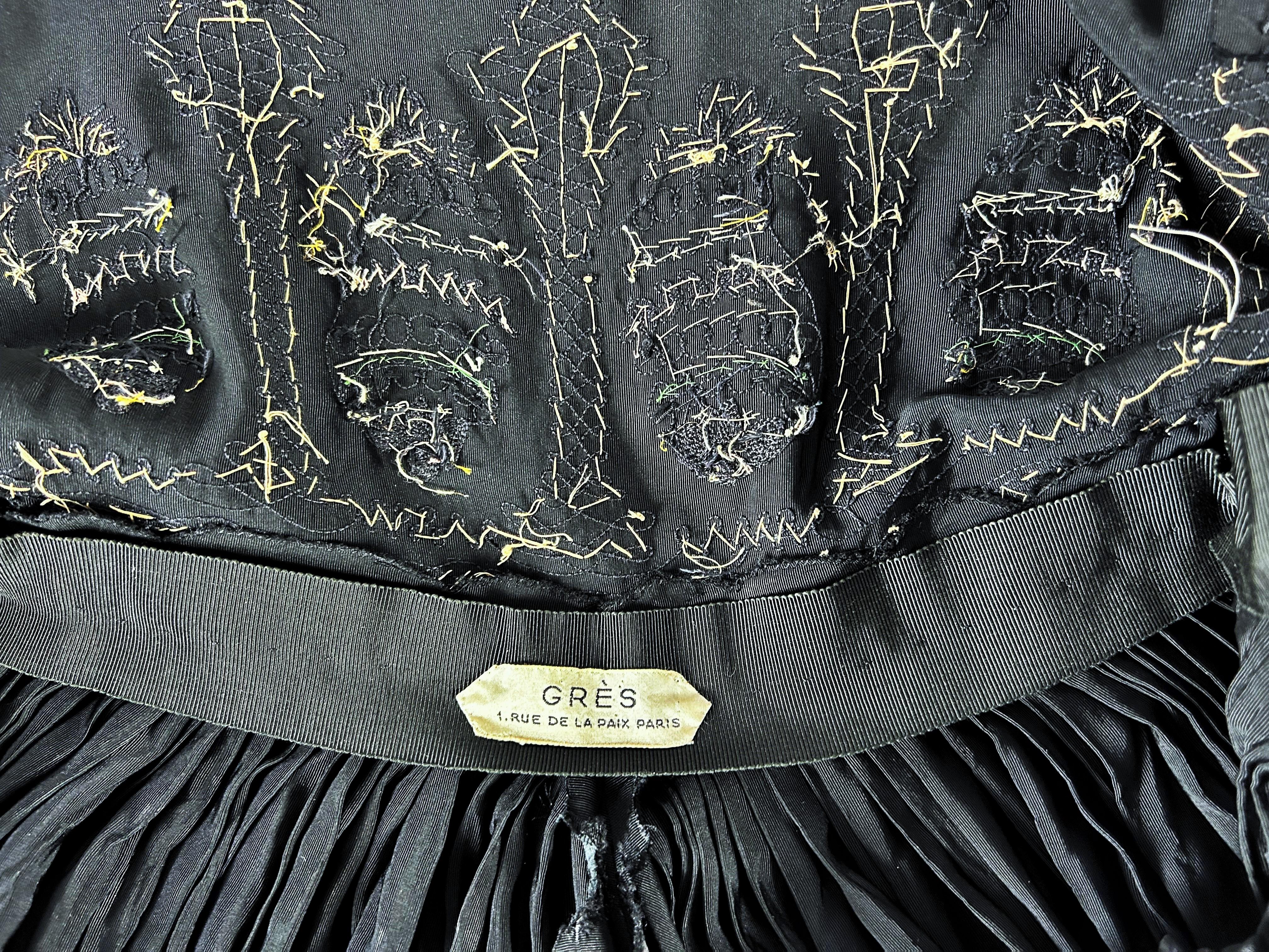 A Madame Grès Couture Evening Dress - Autumn Winter 1953 For Sale 15