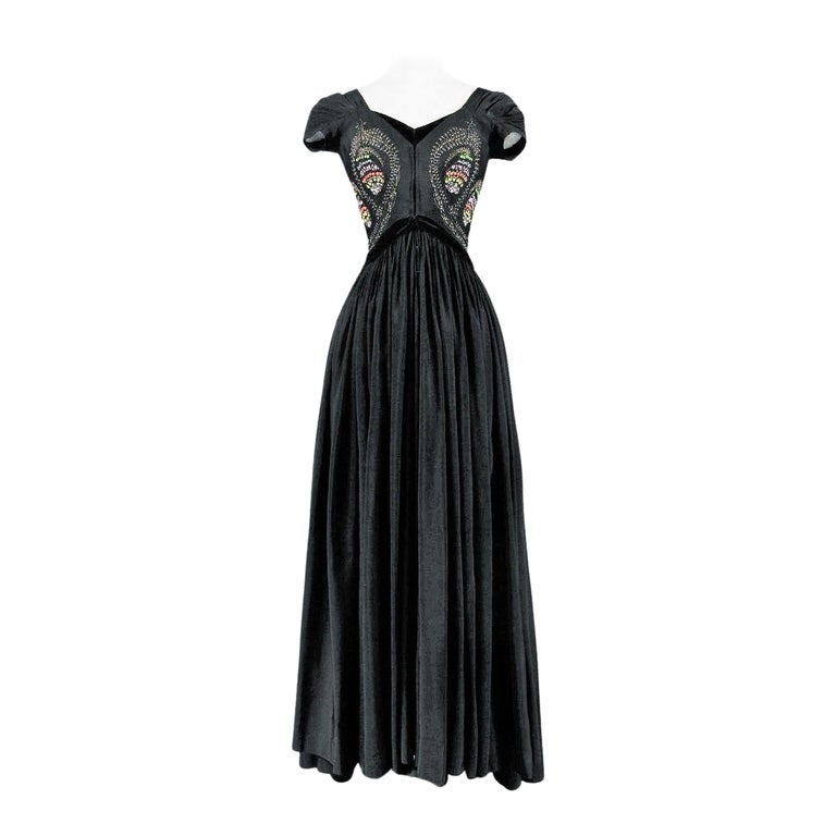 A Madame Grs Couture Evening Dress - Autumn Winter 1953 For Sale at 1stDibs