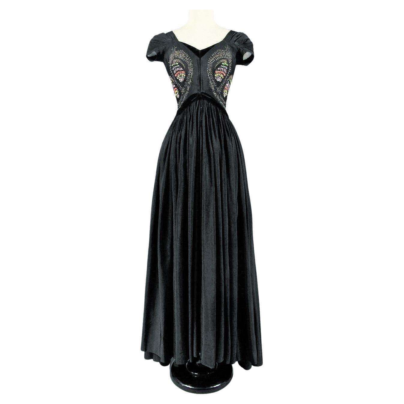 A Madame Grès Couture Evening Dress - Autumn Winter 1953 For Sale