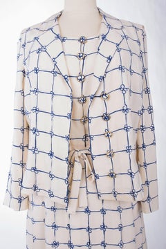A Mademoiselle Chanel Haute Couture Printed Crepe dress Number 61476 Circa 1960