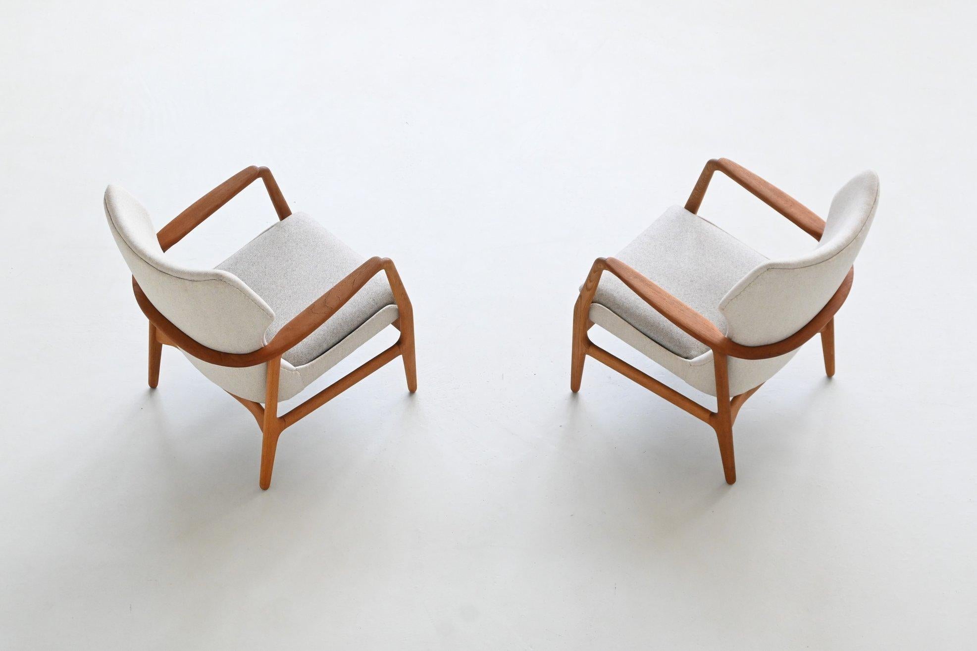 A. Madsen & H. Schubell Karen lounge chairs Bovenkamp Paesi Bassi 1960 in vendita 3