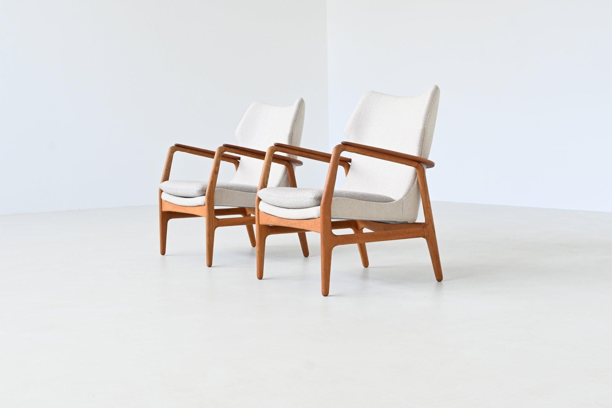 Scandinavo moderno A. Madsen & H. Schubell Karen lounge chairs Bovenkamp Paesi Bassi 1960 in vendita