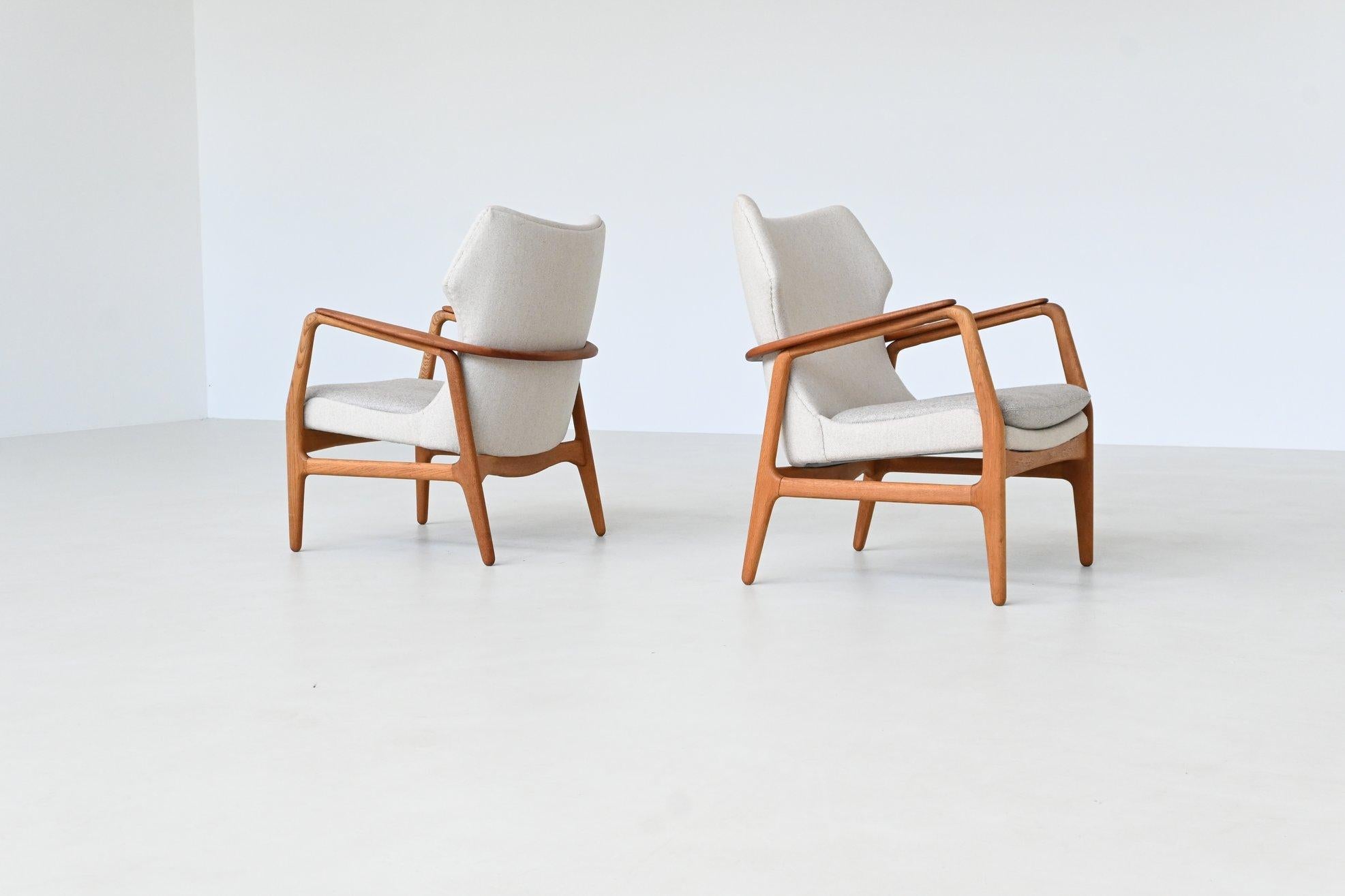 Metà XX secolo A. Madsen & H. Schubell Karen lounge chairs Bovenkamp Paesi Bassi 1960 in vendita