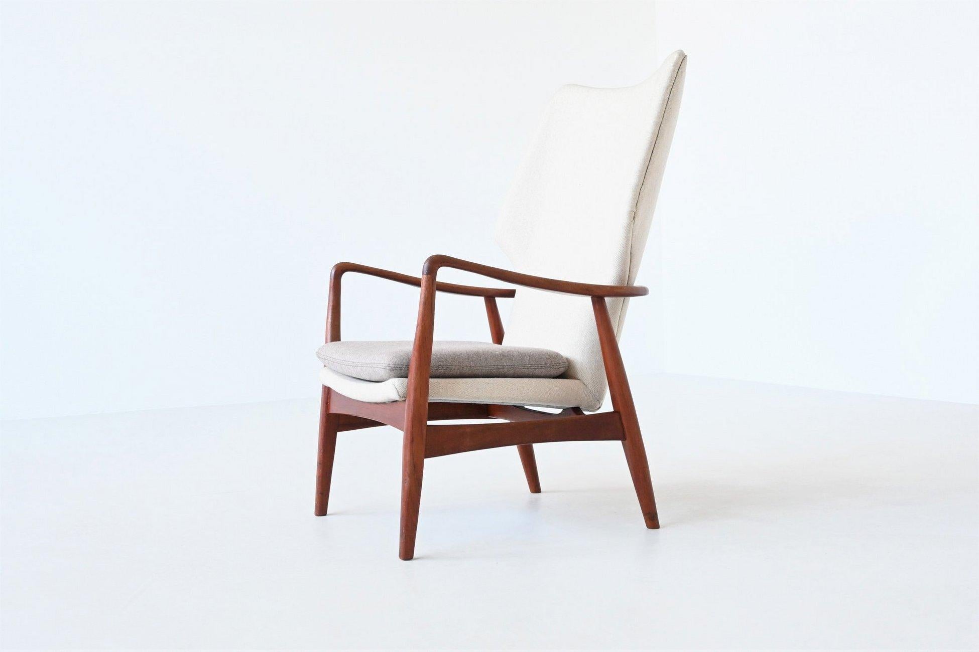 A. Madsen & H. Schubell lounge chair “Kirsten” Bovenkamp The Netherlands 1960 In Good Condition For Sale In Etten-Leur, NL