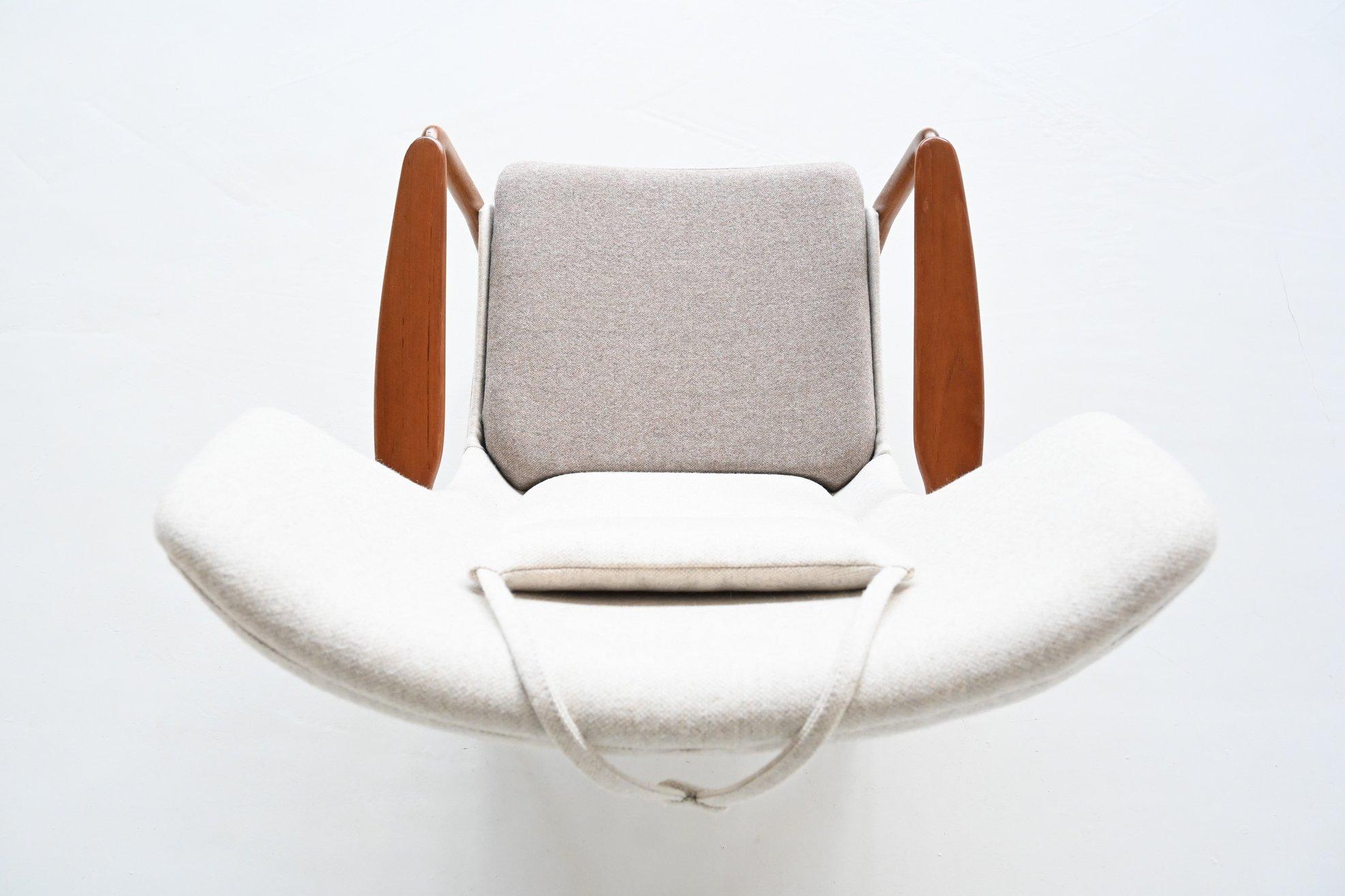 Madsen & H. Schubell Wingback Lounge Chair Bovenkamp the Netherlands, 1960 10