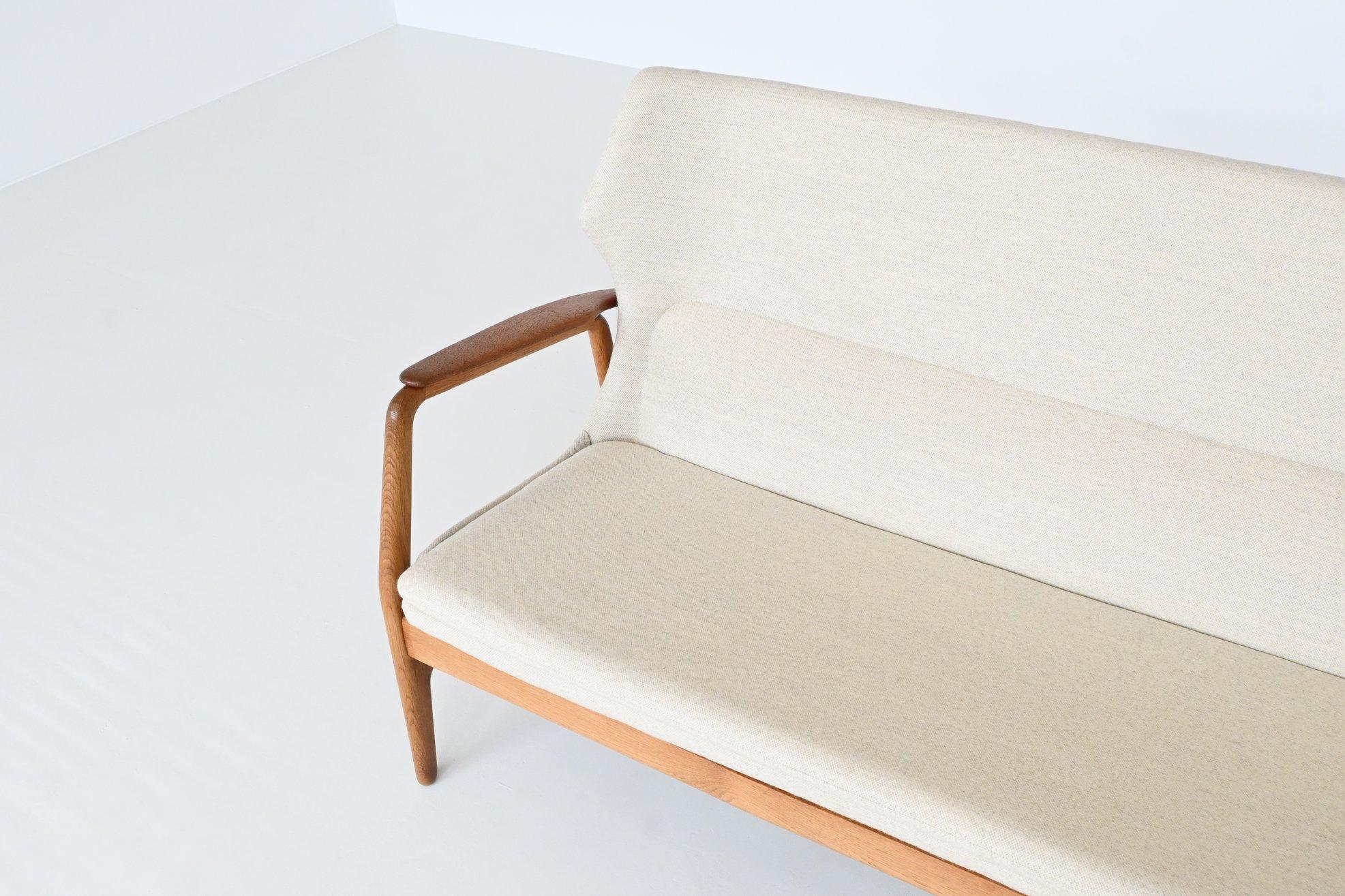 Mid-20th Century A. Madsen & H. Schubell Wingback sofa Bovenkamp The Netherlands 1960