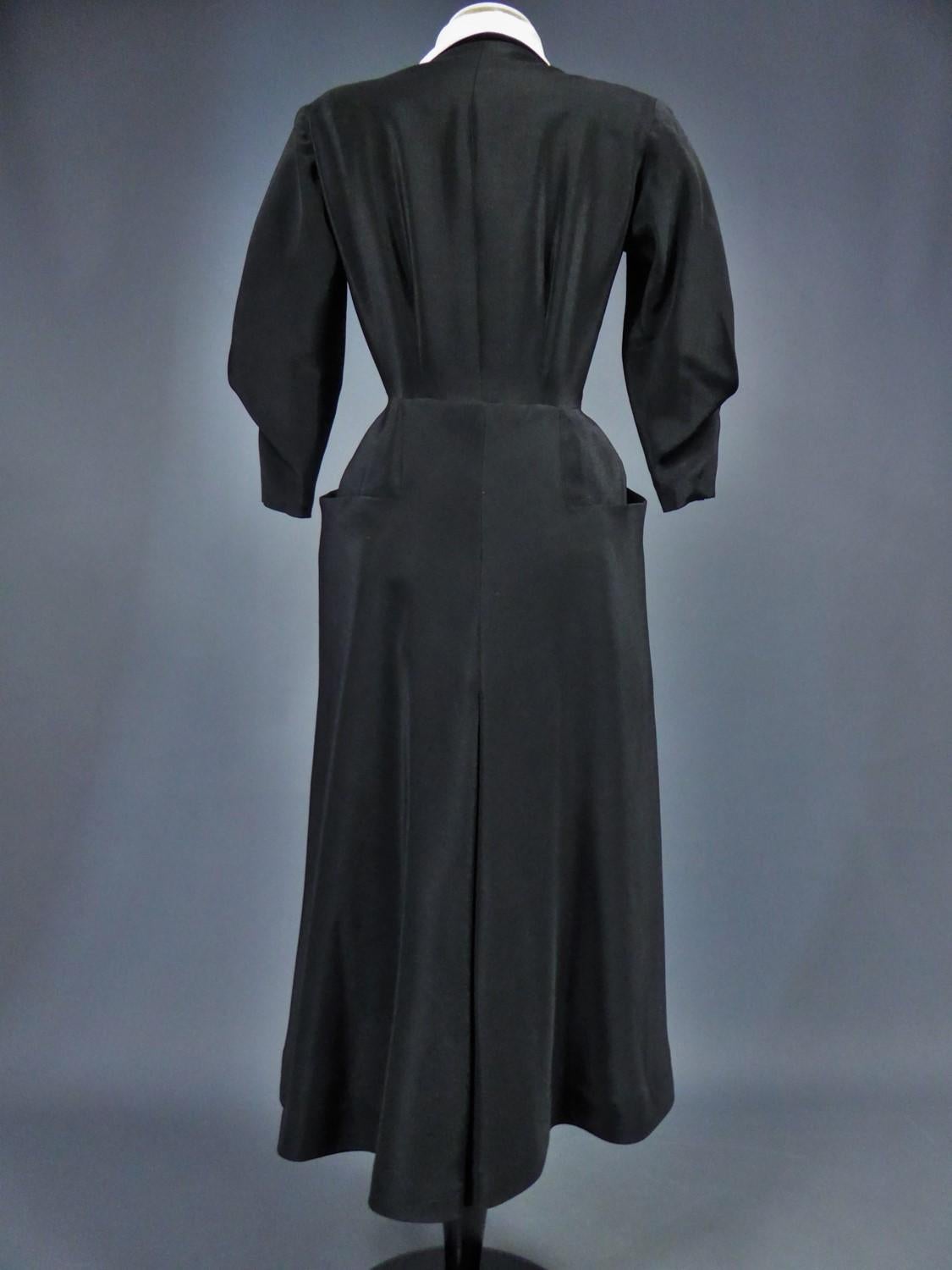 A Maggy Rouff French Couture Dinner Dress Circa 1950 12