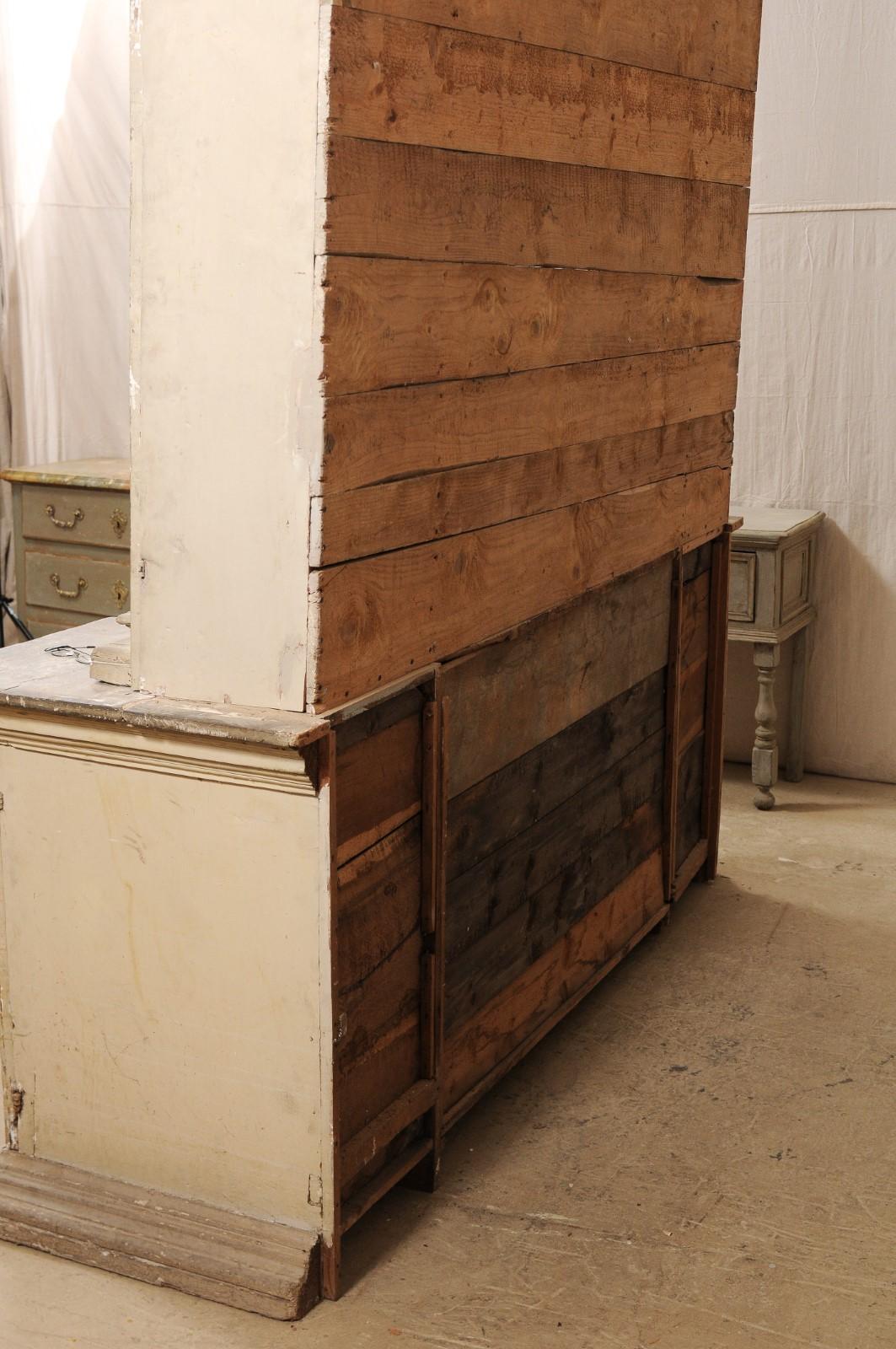 A Grand 18th C. Italian Church Cabinet w/ Roman Ionic Columns & Original Paint 3