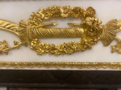 A Magnificent Carrara Marble Fireplace