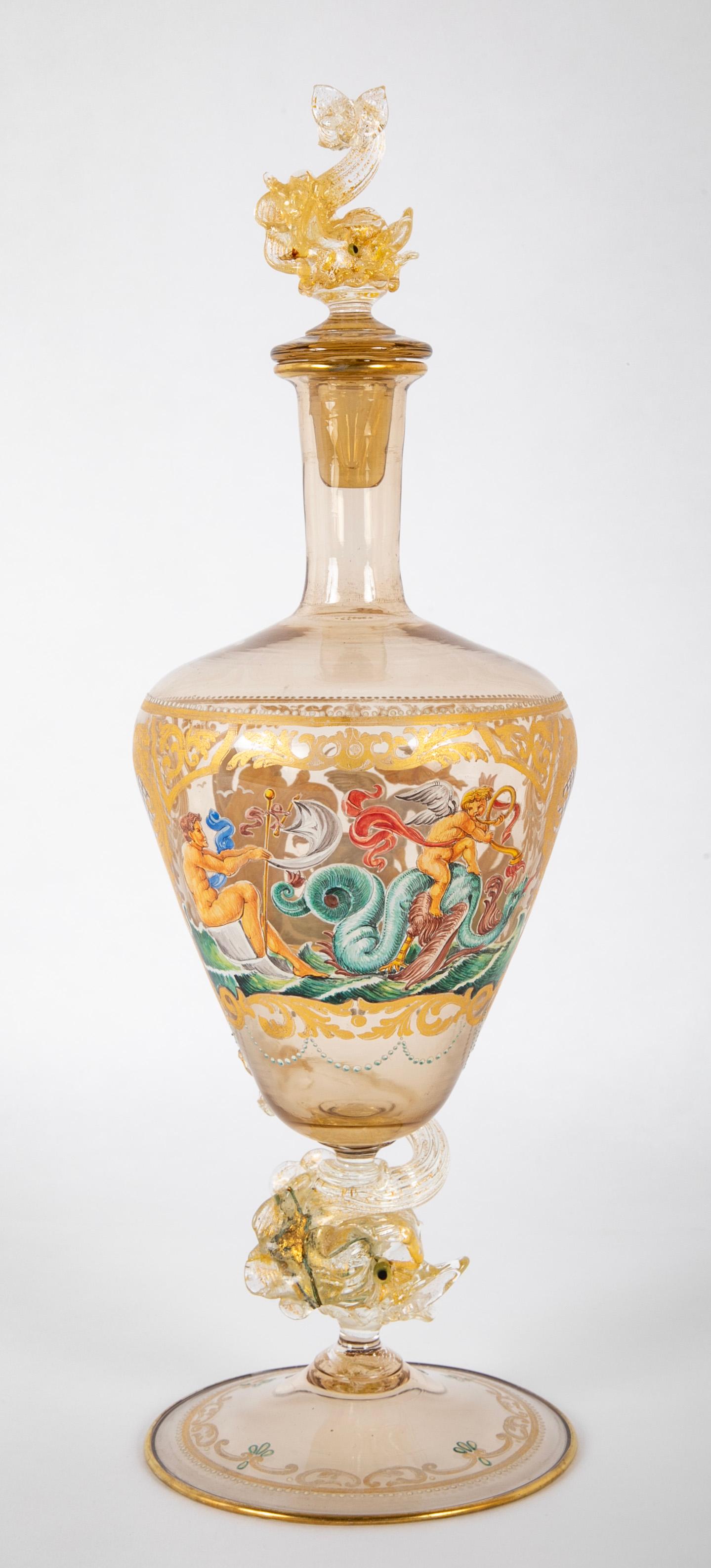 A Magnificent Collection of Late 19th/Early 20th Century Venetian Glassware For Sale 1