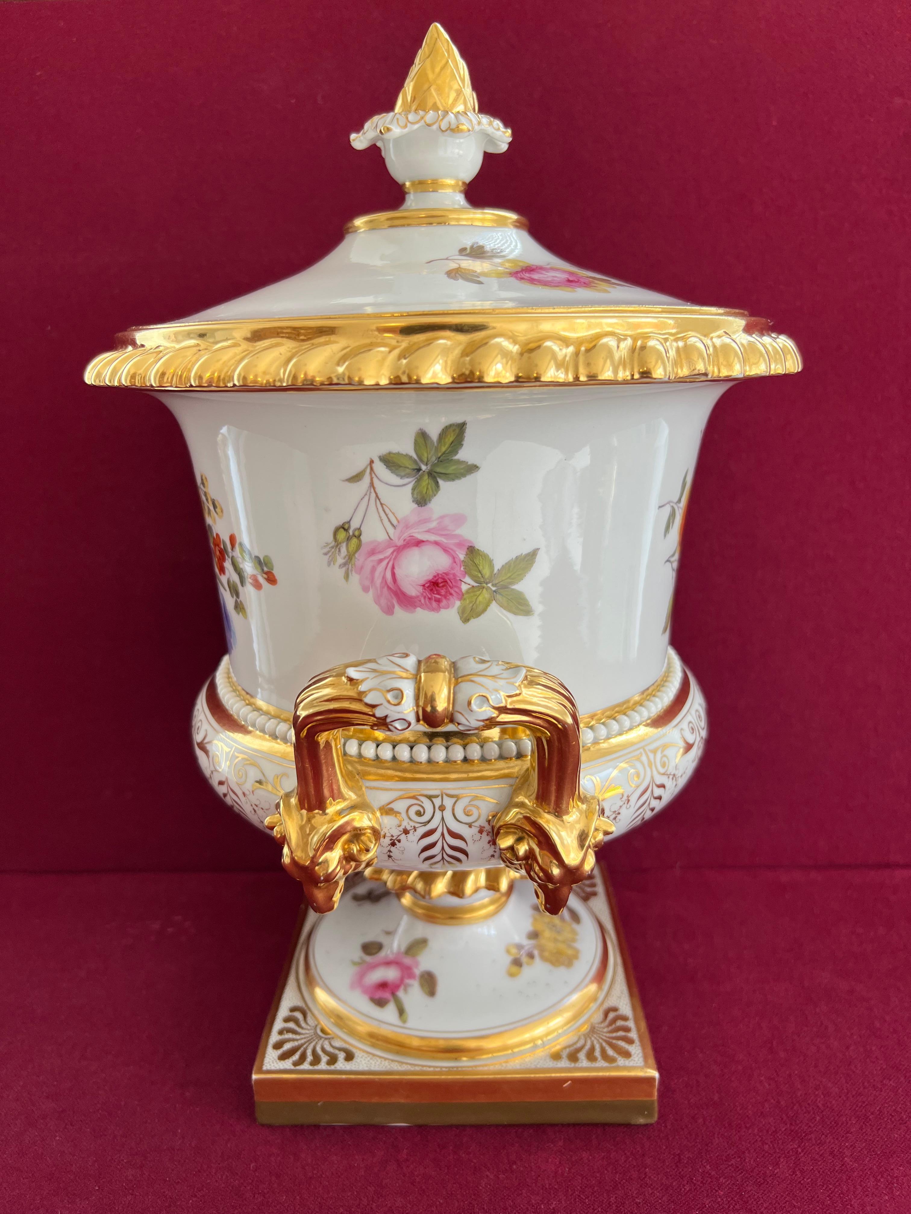 British Magnificent Flight, Barr and Barr Worcester Ice Pail, circa 1820-1830