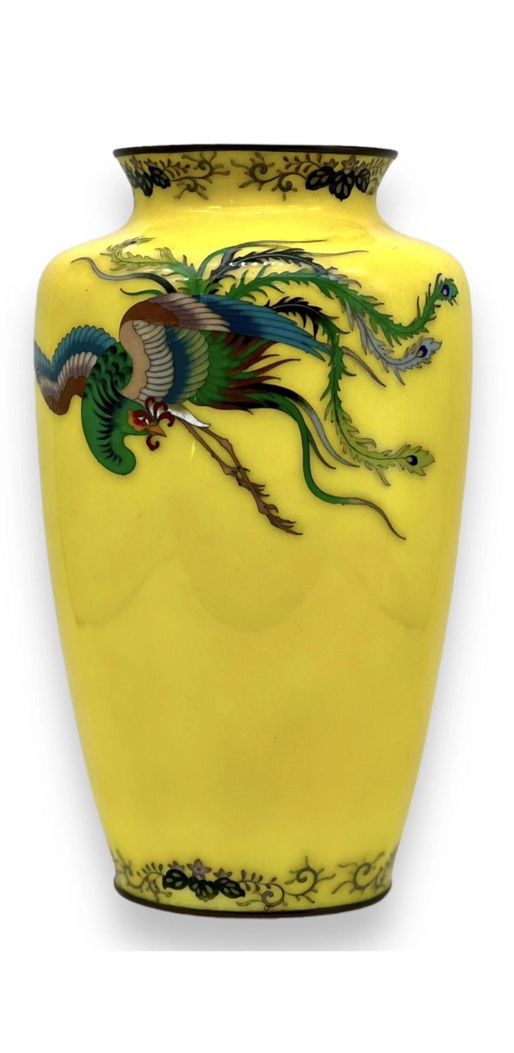 A Magnificent Japanese Antique Cloisonne Enamel Vase  By Ando Jubei. Taisho Era For Sale 10