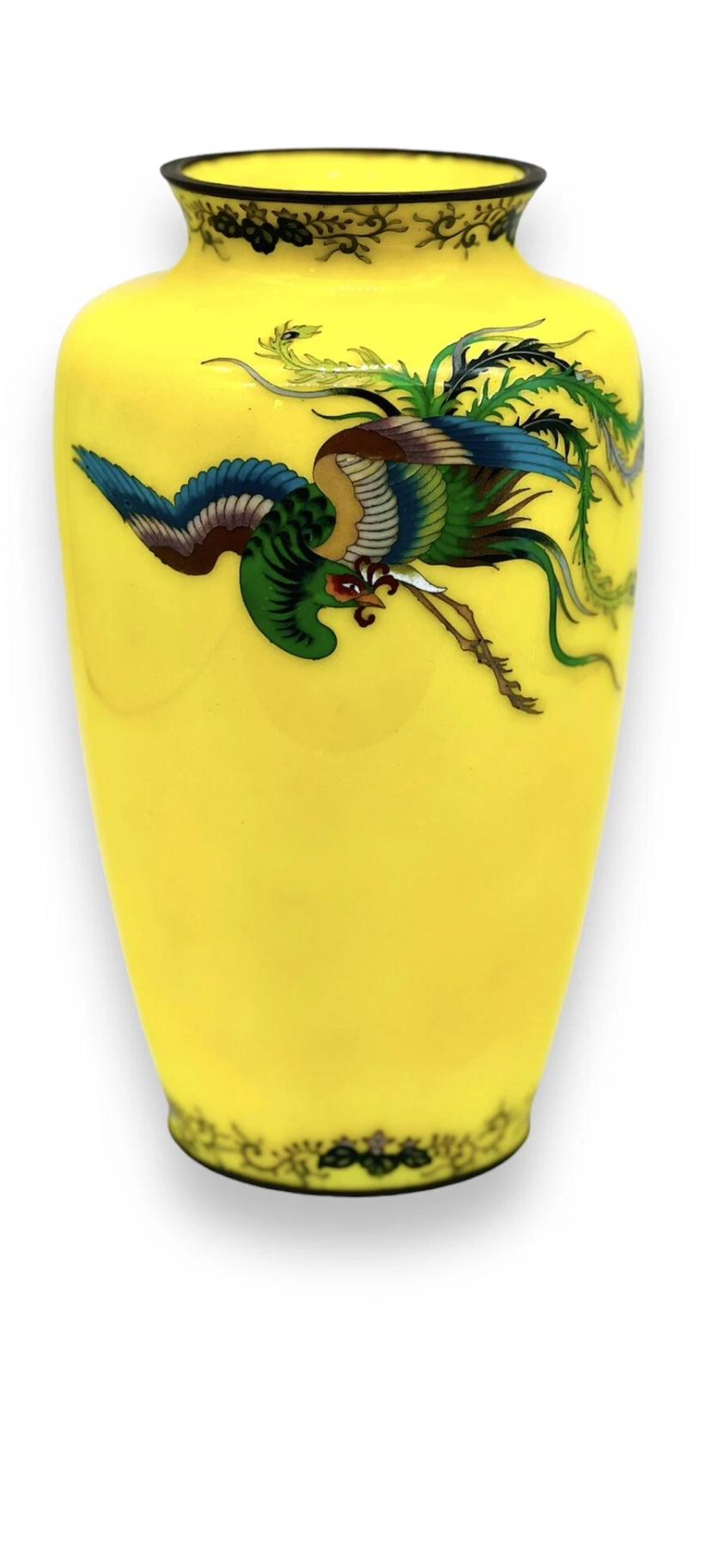 A Magnificent Japanese Antique Cloisonne Enamel Vase  By Ando Jubei. Taisho Era For Sale 1