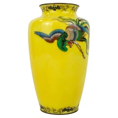 A Magnificent Japanese Antique Cloisonne Enamel Vase  By Ando Jubei. Taisho Era