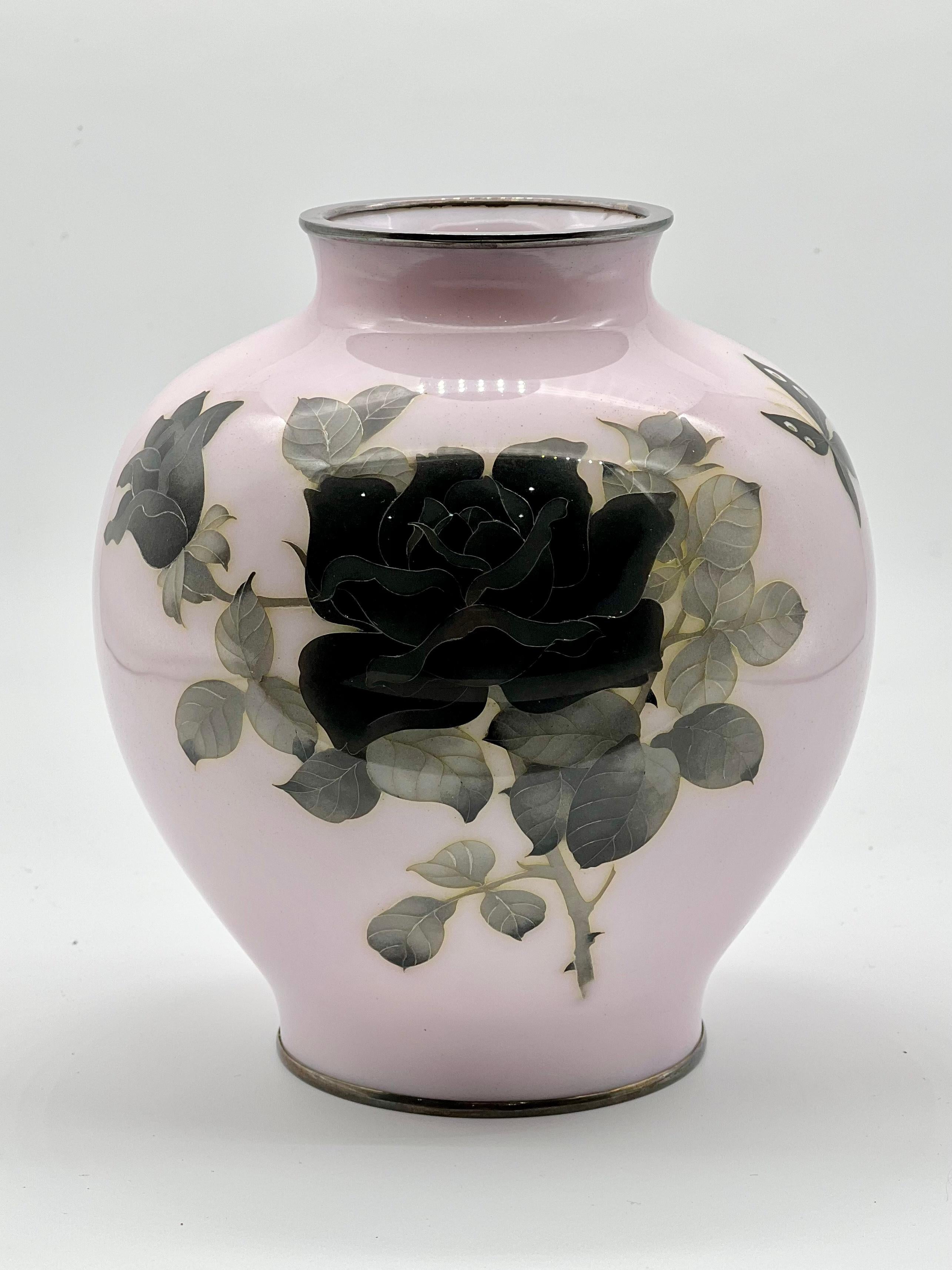 A Magnificent Japanese Antique Enamel Cloisonne Vase By Ando Jubei. Meiji Era 8