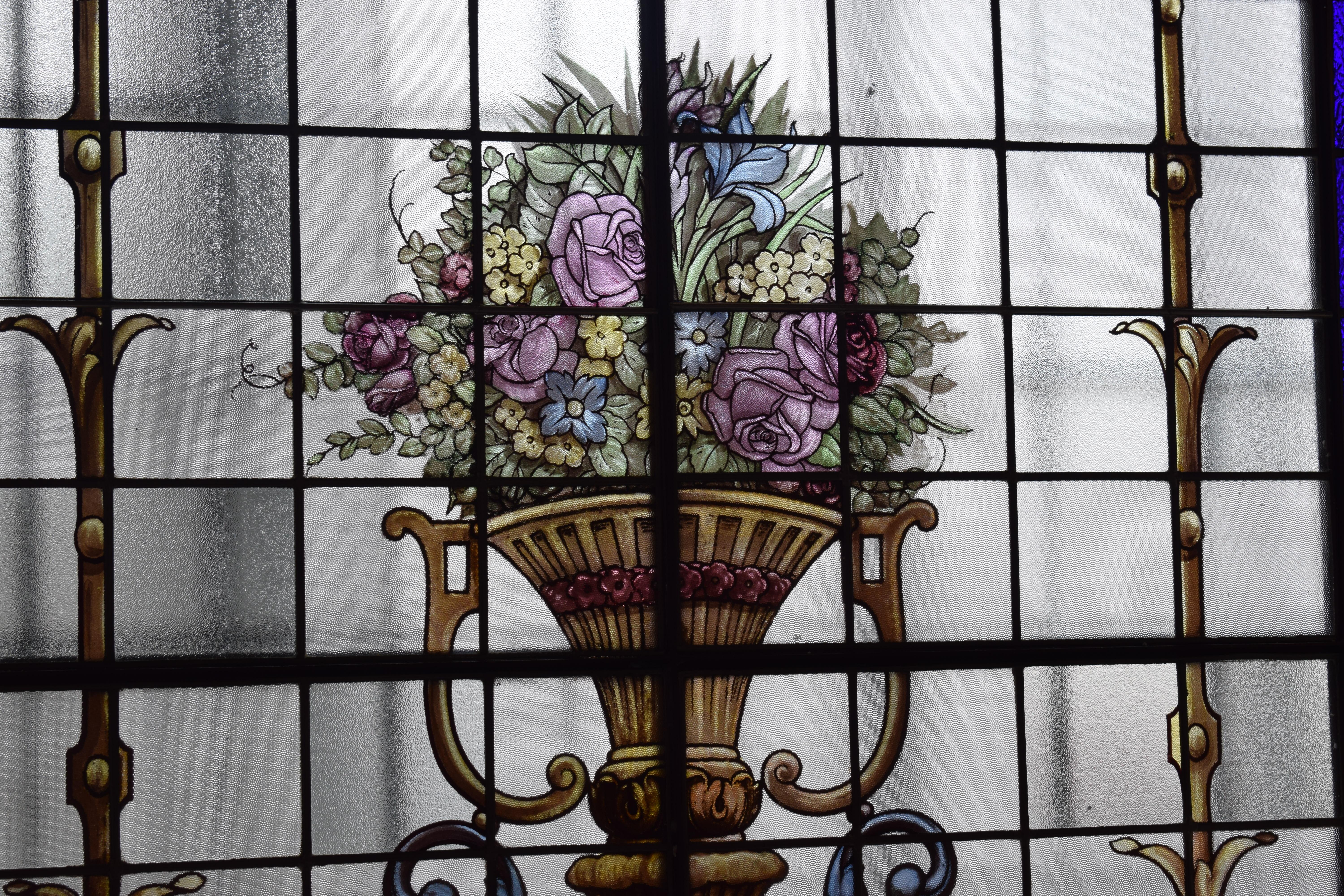19th century window glass