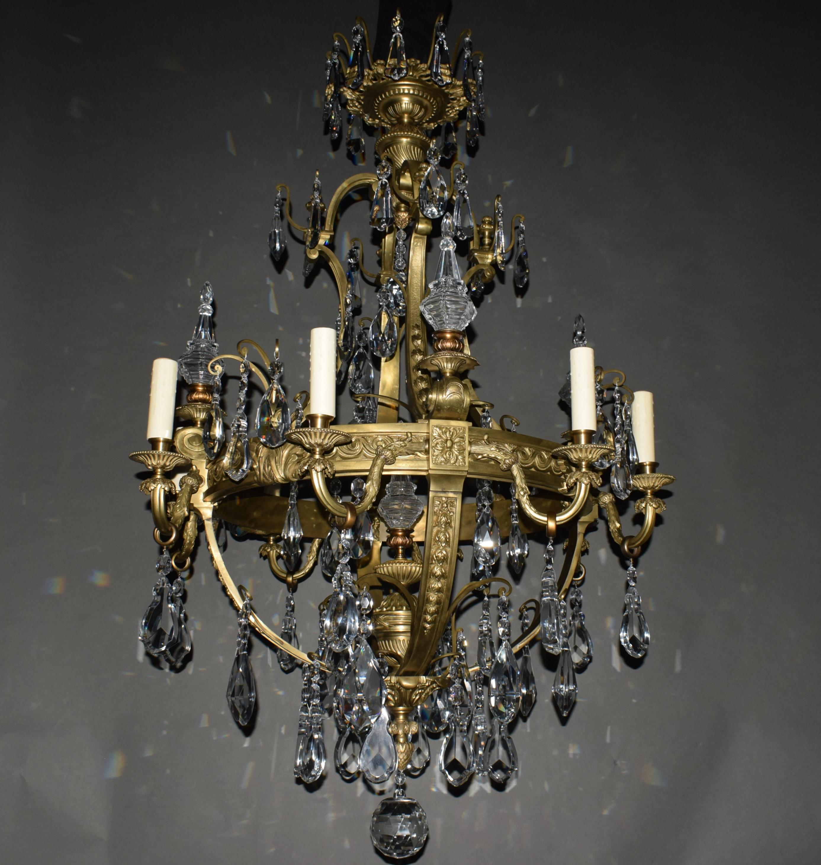 French Magnificent Louis XVI Chandelier For Sale