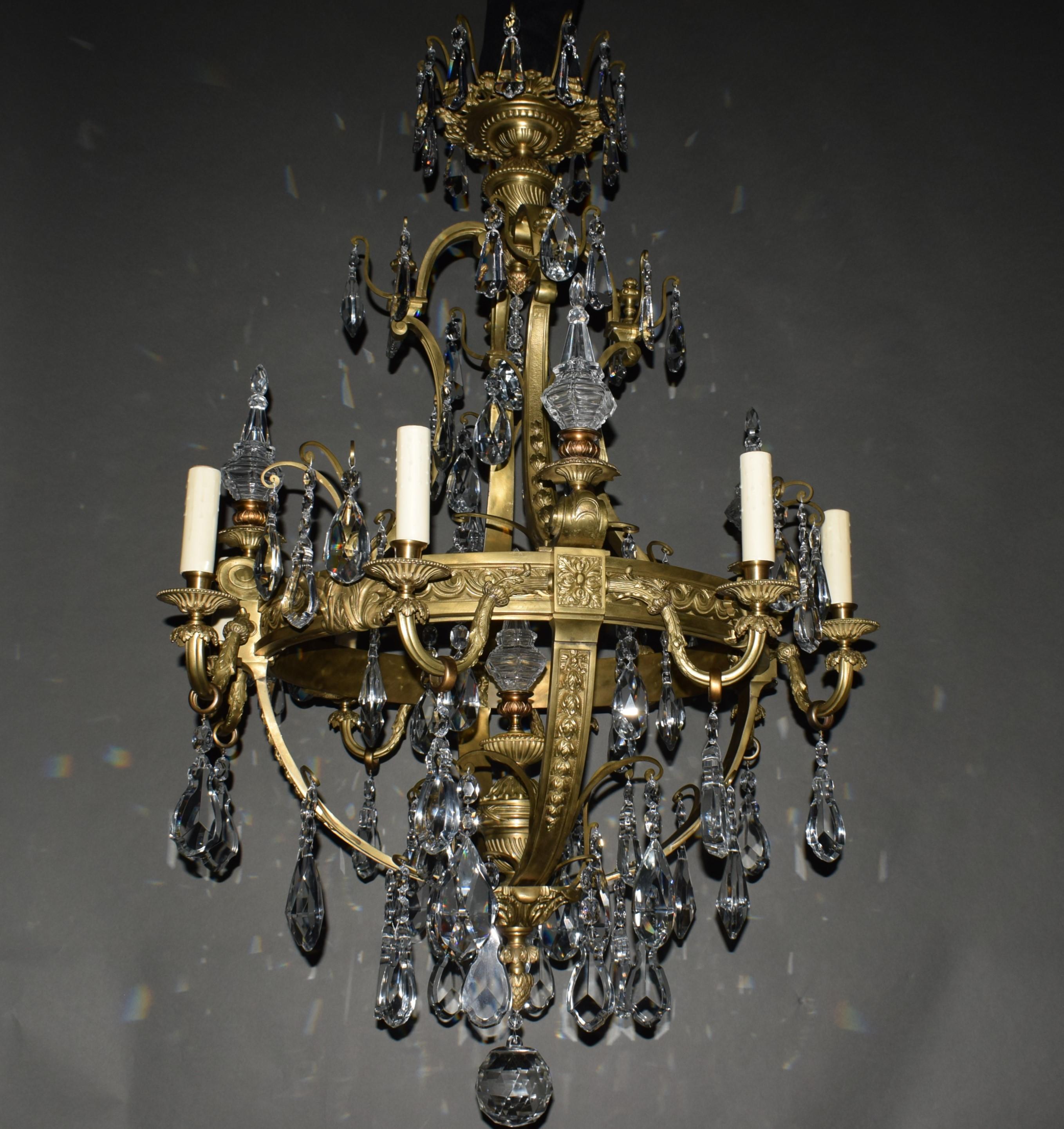 Magnificent Louis XVI Chandelier In Good Condition For Sale In Atlanta, GA