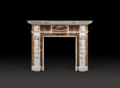 A Magnificent Mid-Eighteenth Century Chimneypiece in Statuary Marble