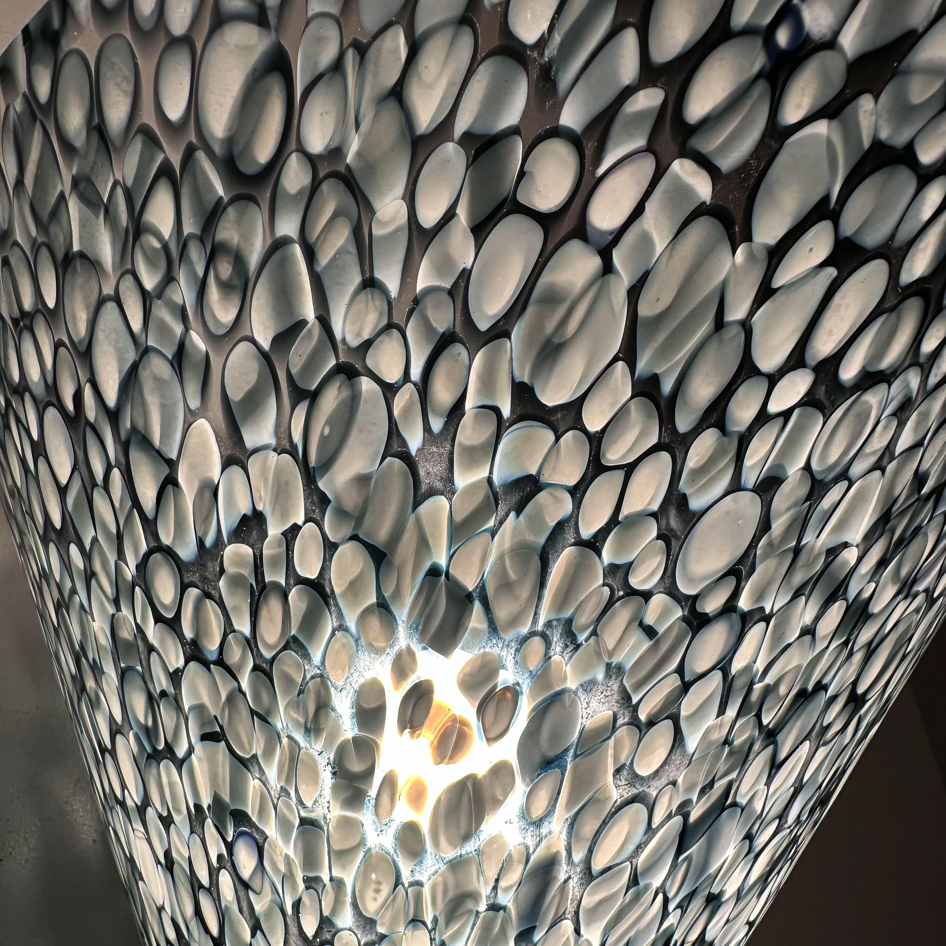 Space Age A Magnificent Neverrino wall lamp by Gae Aulenti for Vistosi, Murano 1970s