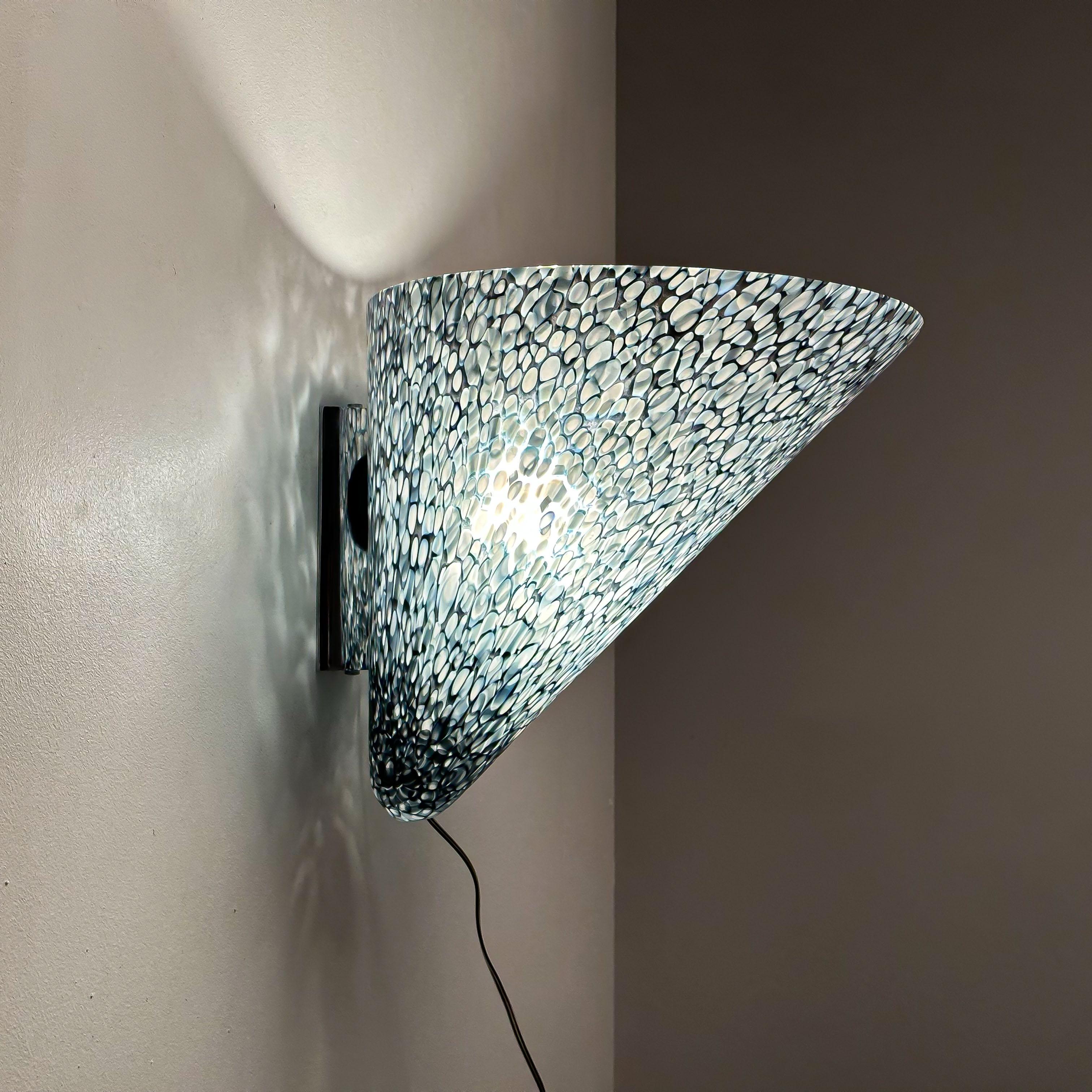Late 20th Century A Magnificent Neverrino wall lamp by Gae Aulenti for Vistosi, Murano 1970s