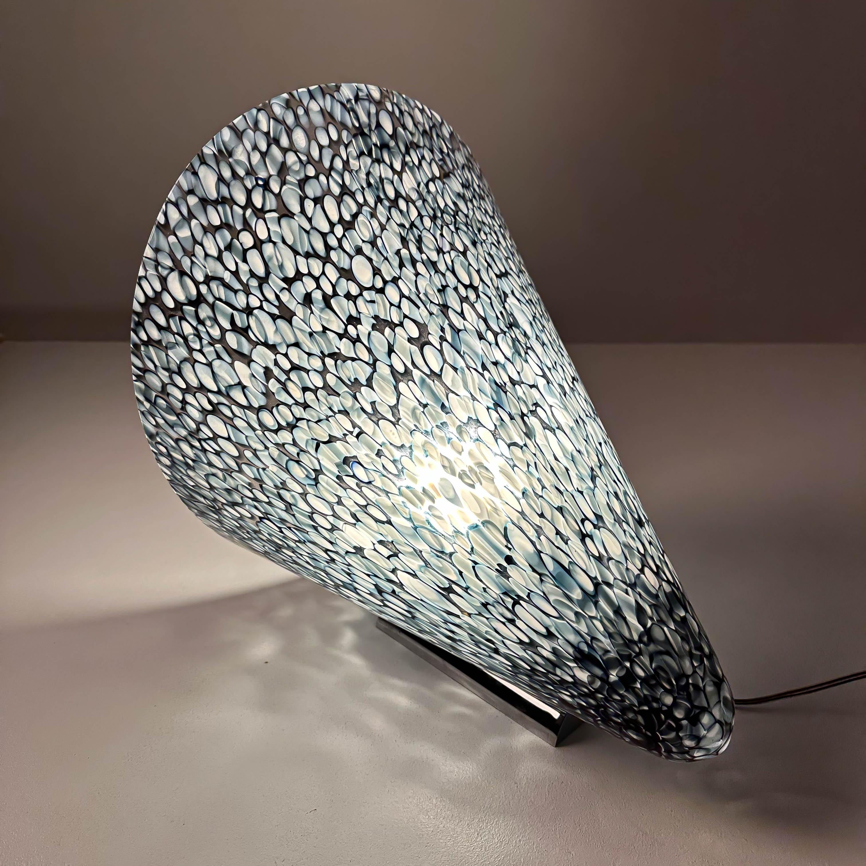 A Magnificent Neverrino wall lamp by Gae Aulenti for Vistosi, Murano 1970s 2